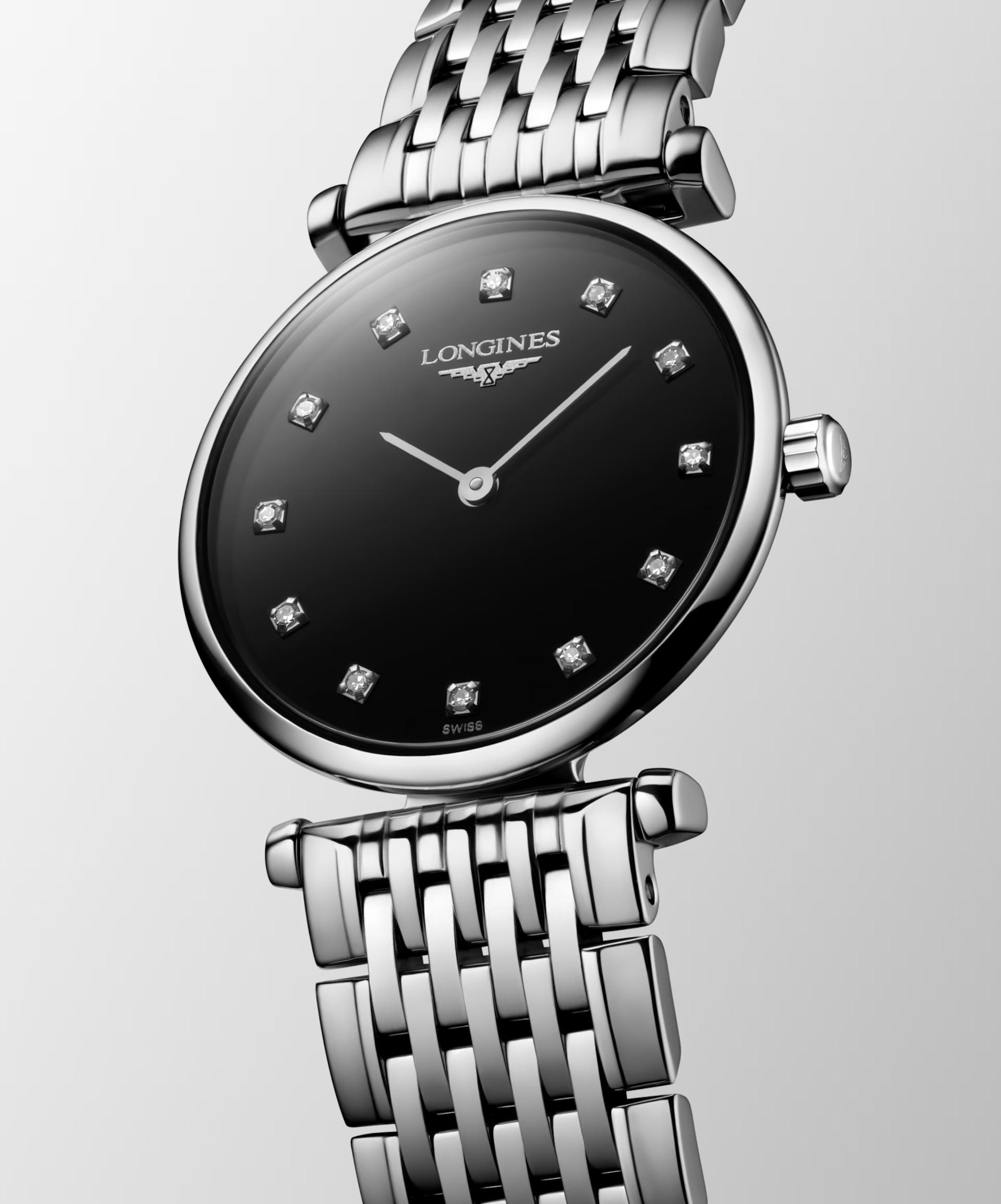 Đồng Hồ Longines La Grande Classique De Longines Nữ 24mm Đen Bạc