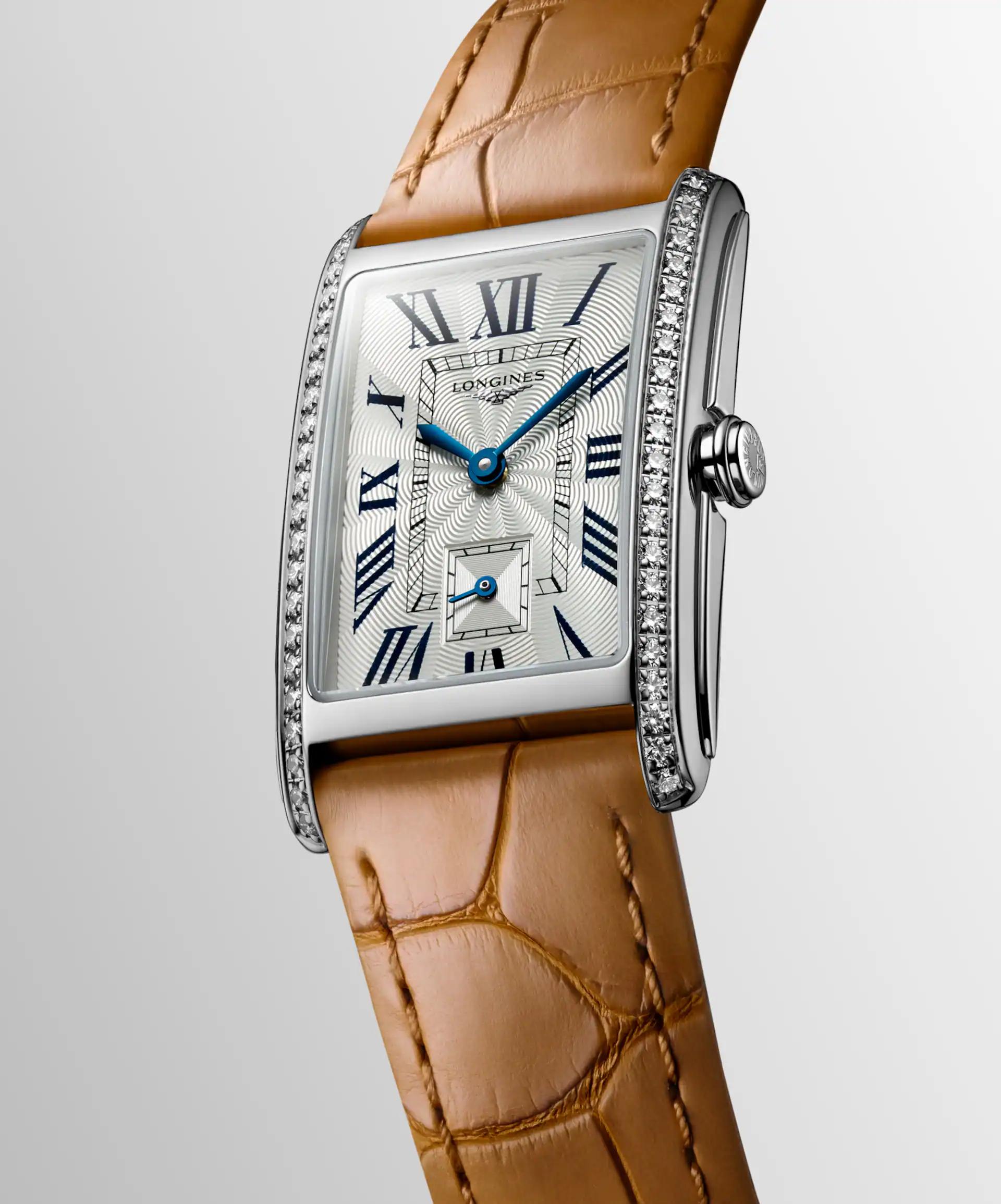 Đồng Hồ Longines Dolcevita Nữ 37mm Nâu Xám