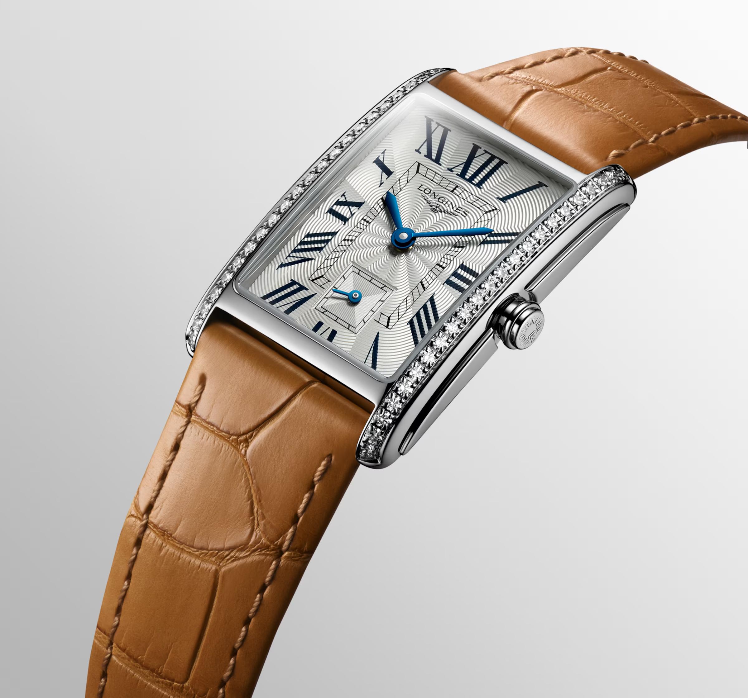 Đồng Hồ Longines Dolcevita Nữ 37mm Nâu Xám