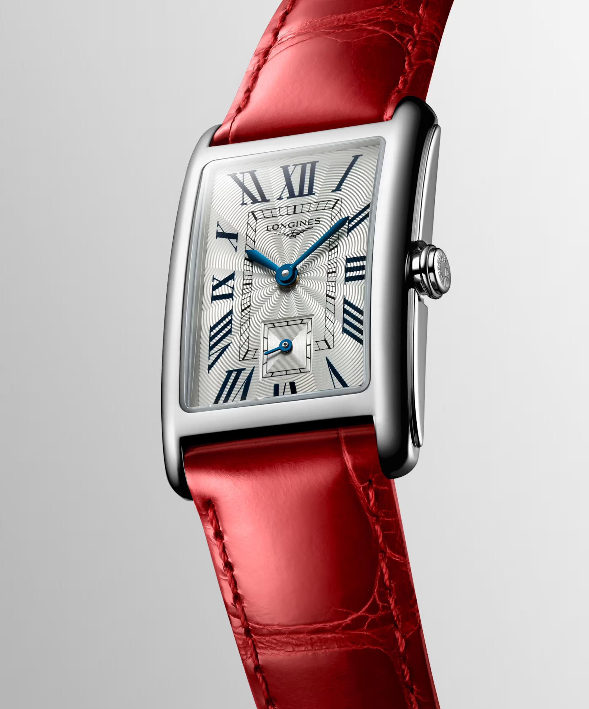 Đồng Hồ Longines Dolcevita Nữ 37mm Đỏ Xám