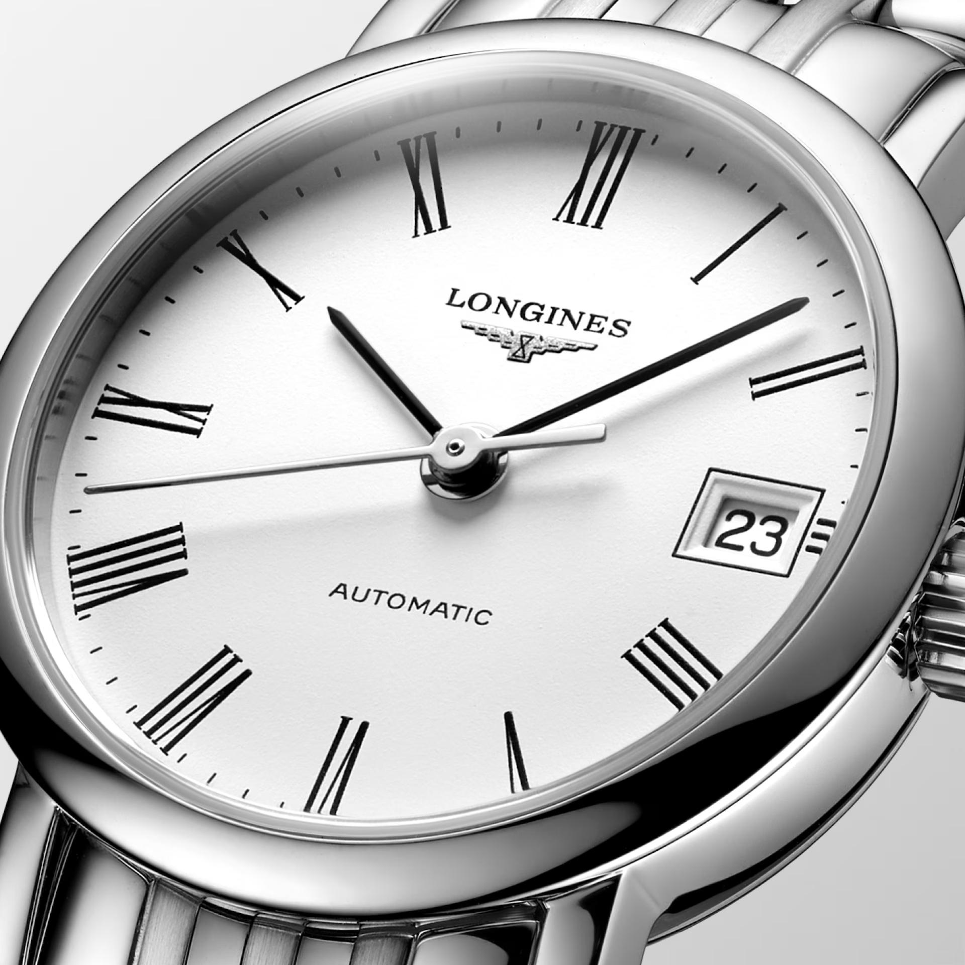 Đồng Hồ Longines The Longines Elegant Collection Nữ 25.5mm Trắng Xám