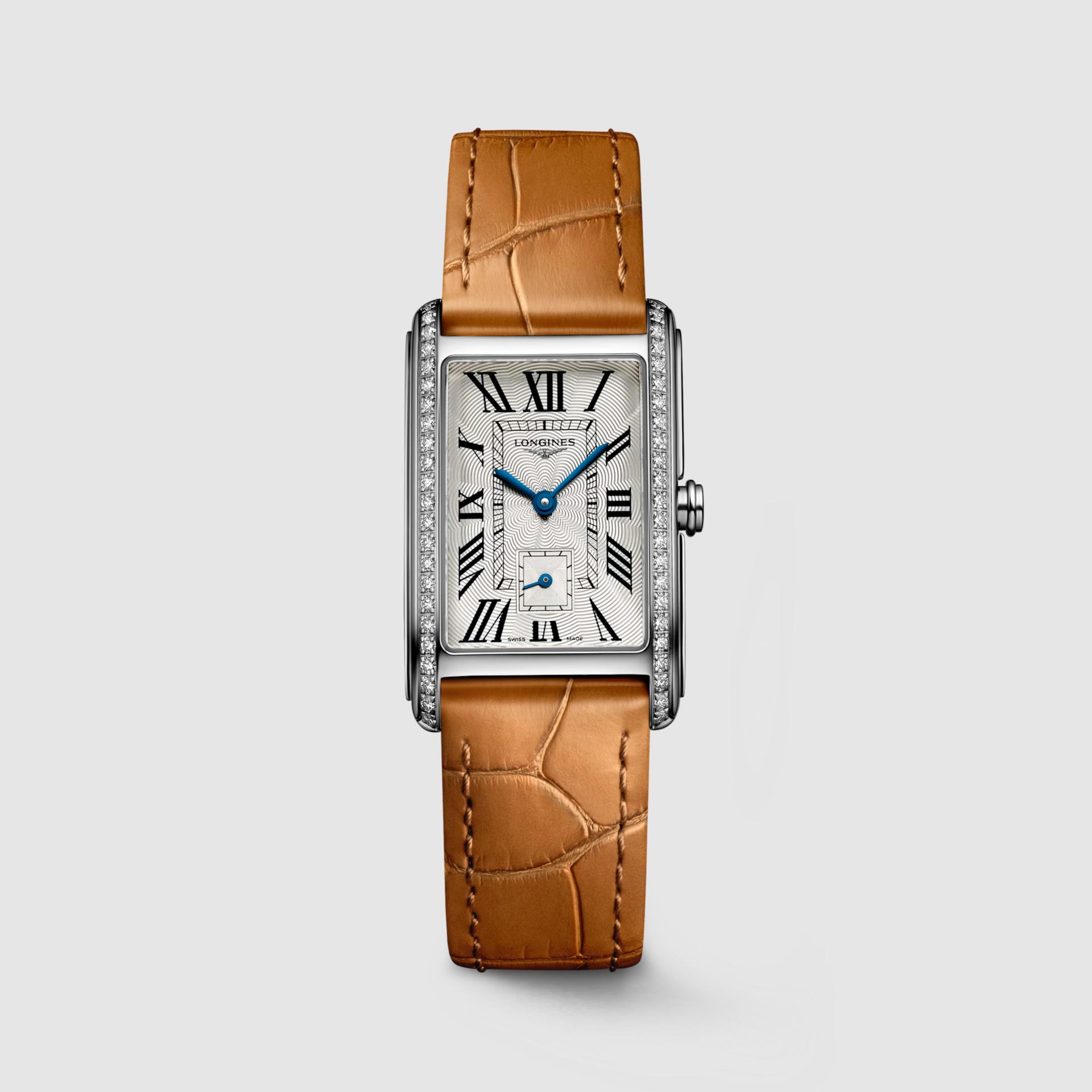 Đồng Hồ Longines Dolcevita Nữ 37mm Nâu Xám