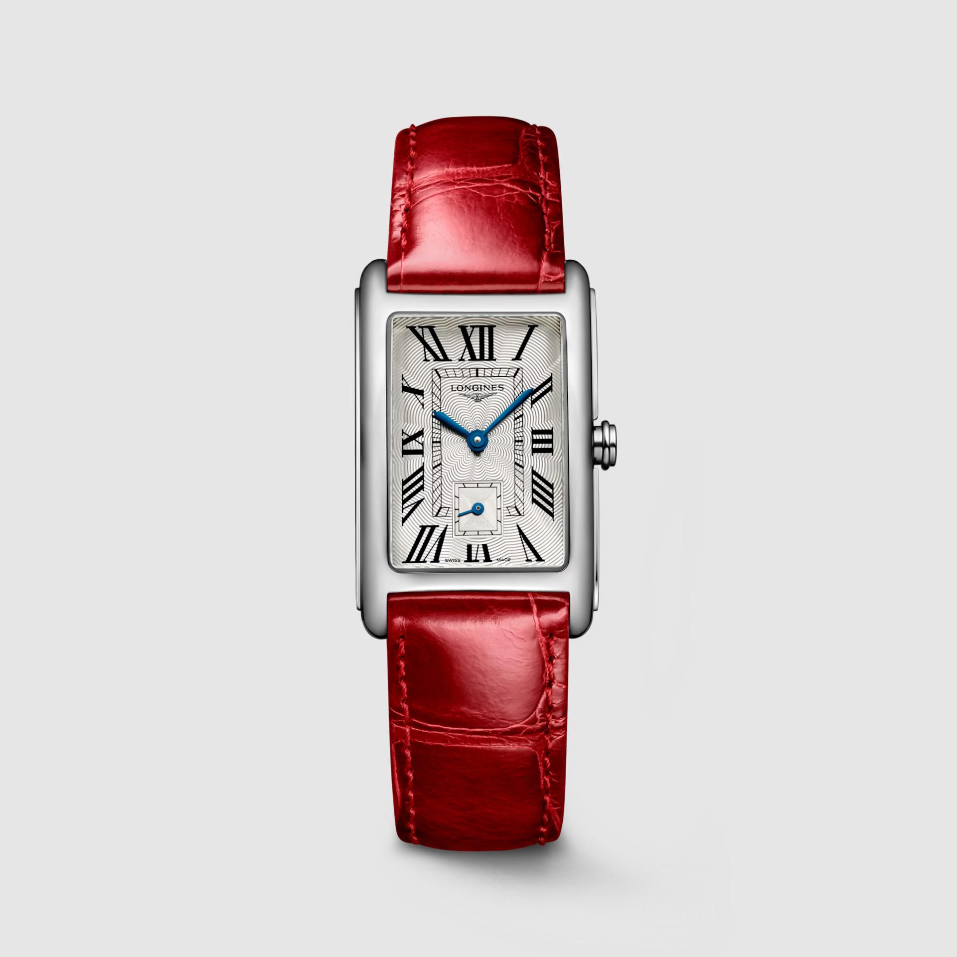 Đồng Hồ Longines Dolcevita Nữ 37mm Đỏ Xám