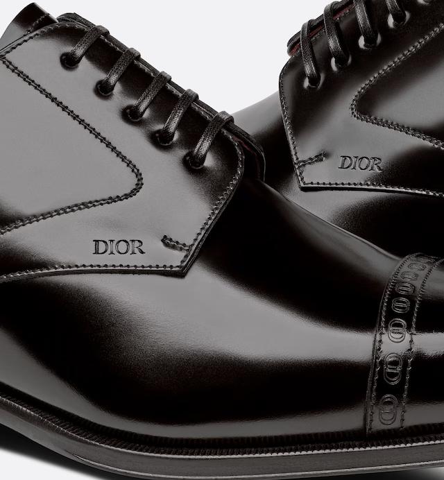 Giày Dior Timeless Derby Shoe Nam Đen Bóng