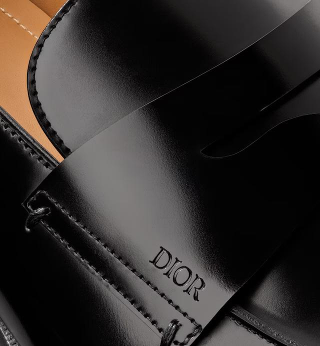 Giày Dior Timeless Loafer Nam Đen Bóng