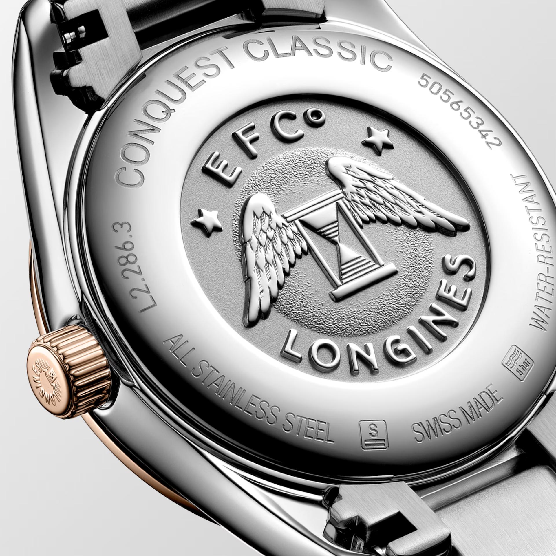 Đồng Hồ Longines Conquest Classic Nữ 29.5mm Xám Hồng