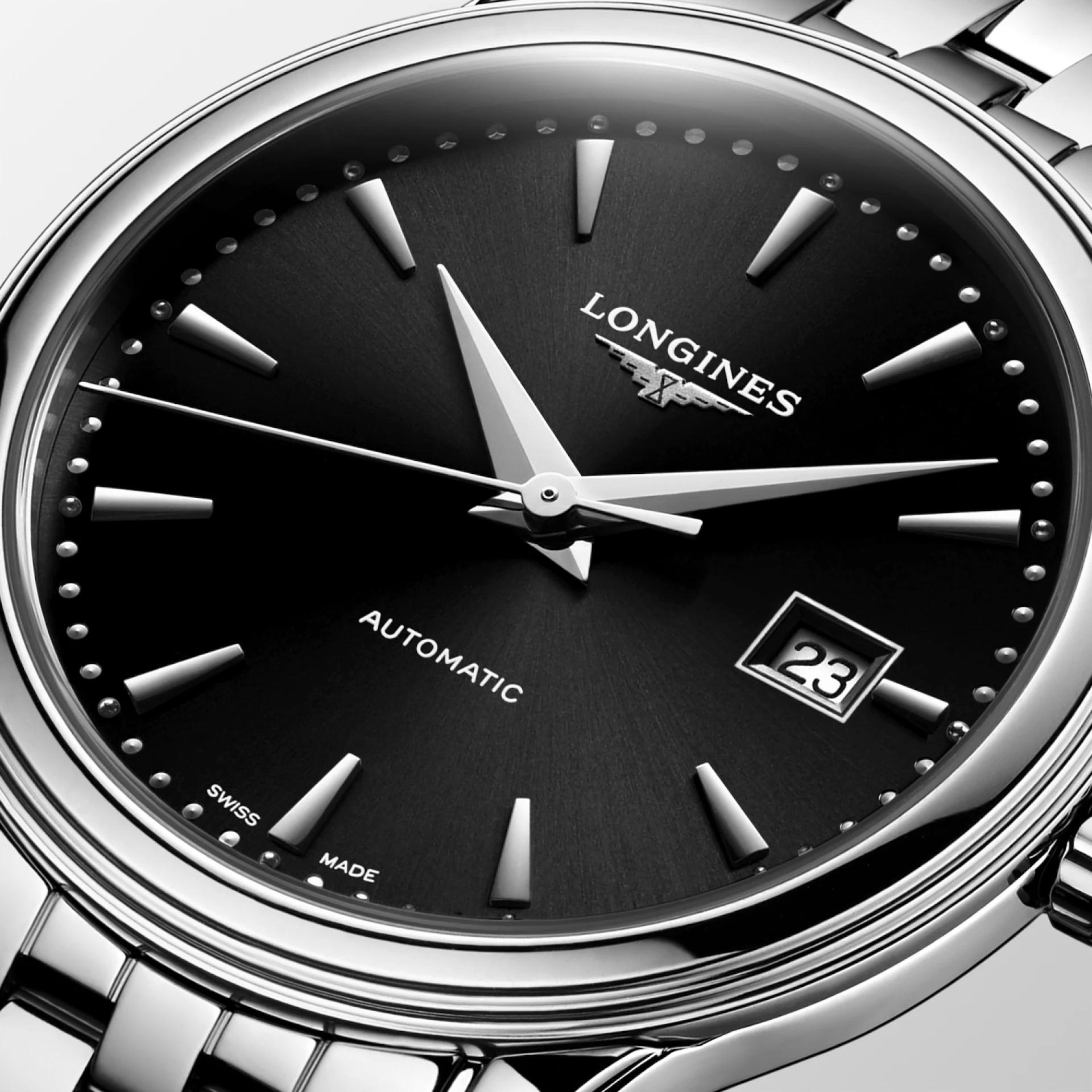 Đồng Hồ Longines Flagship Nữ 30mm Xám Đen