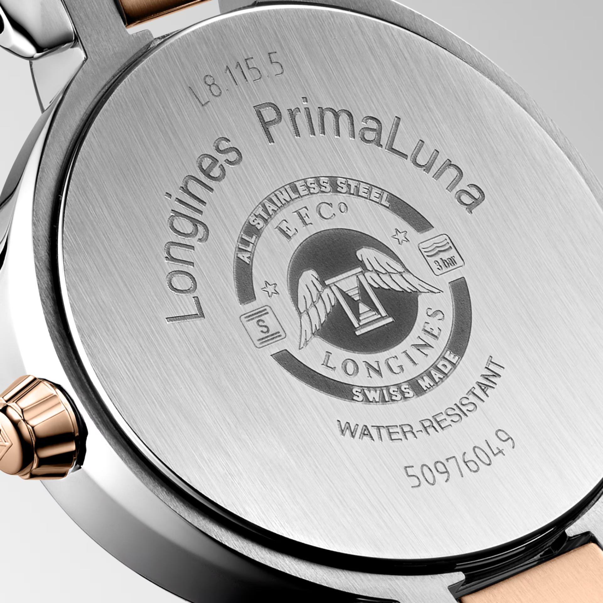 Đồng Hồ Longines Primaluna Nữ 30.5mm Hồng Xám