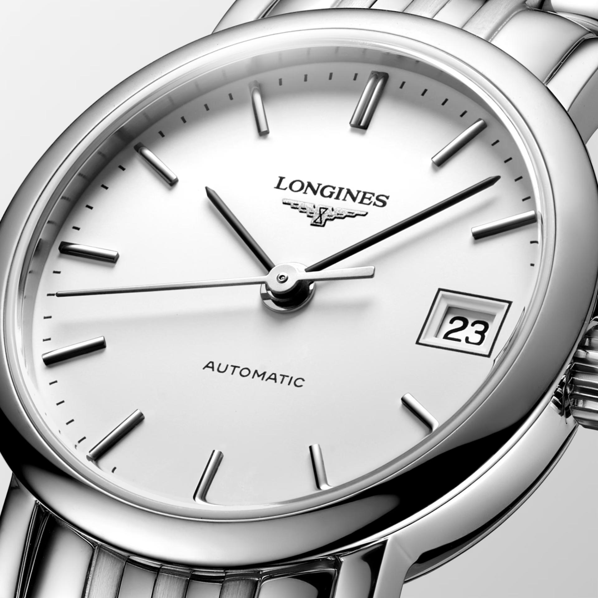 Đồng Hồ Longines The Longines Elegant Collection Nữ 25.5mm Bạc Trắng