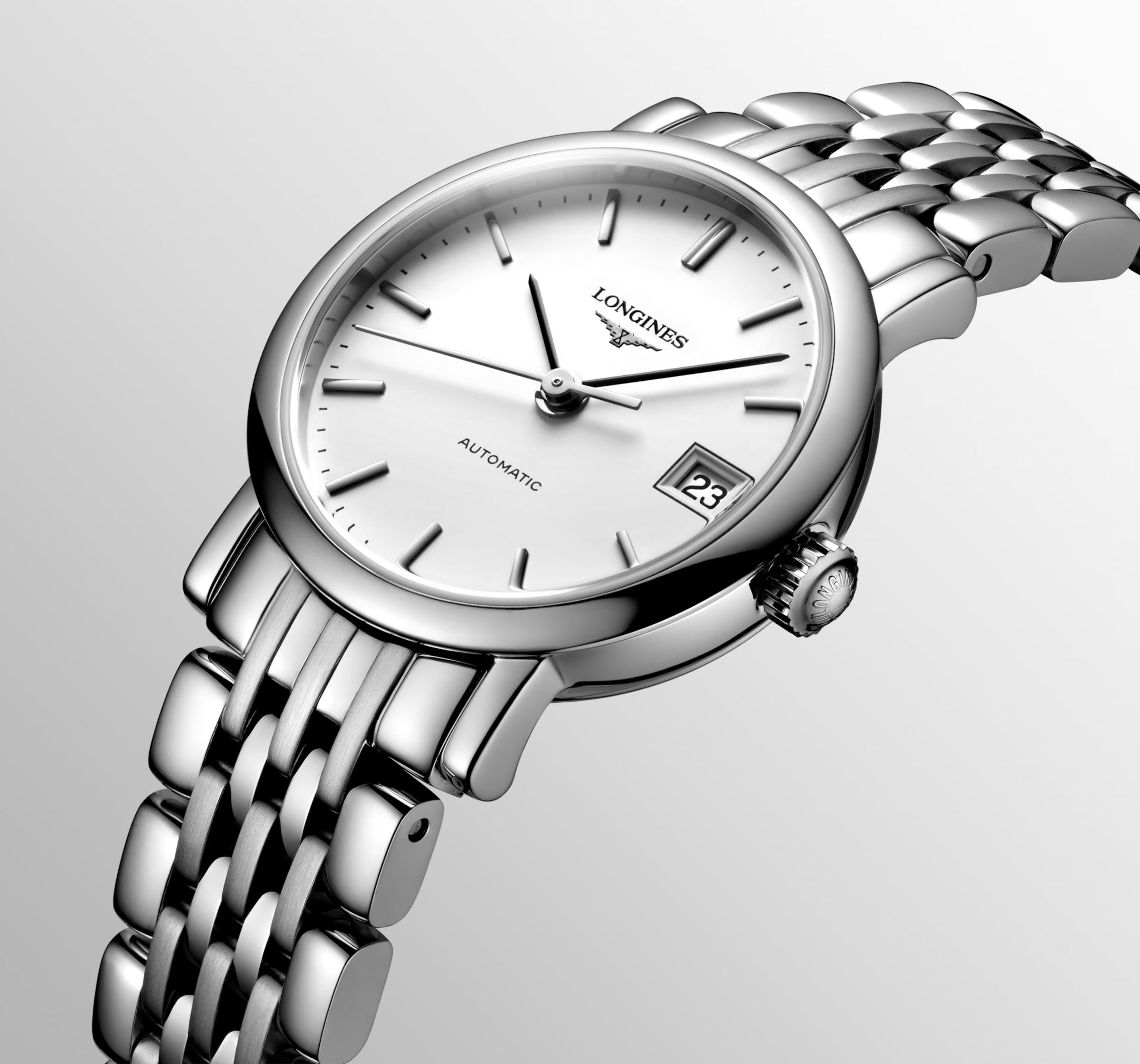 Đồng Hồ Longines The Longines Elegant Collection Nữ 25.5mm Bạc Trắng