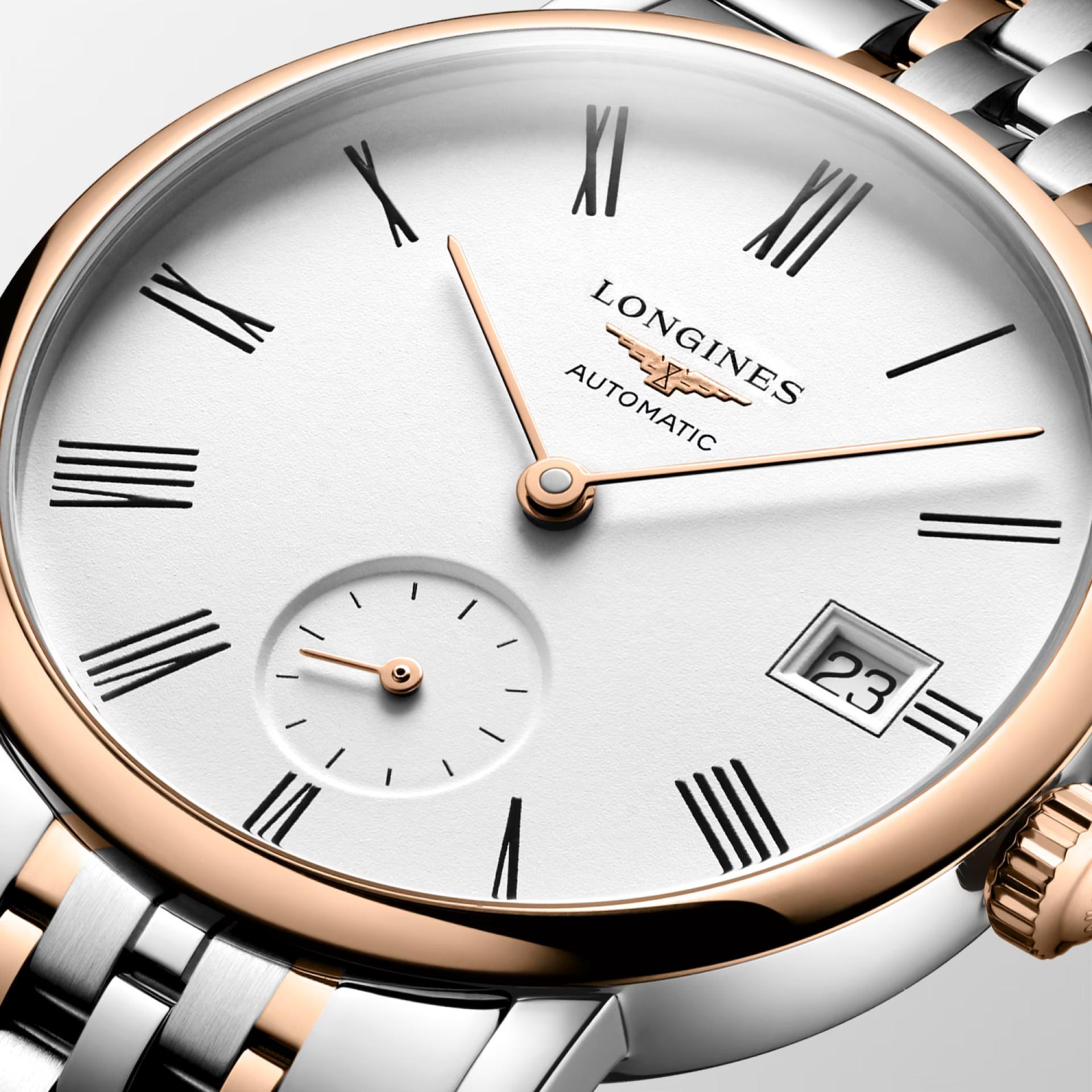 Đồng Hồ Longines The Longines Elegant Collection Nữ 34.5mm Hồng Xám