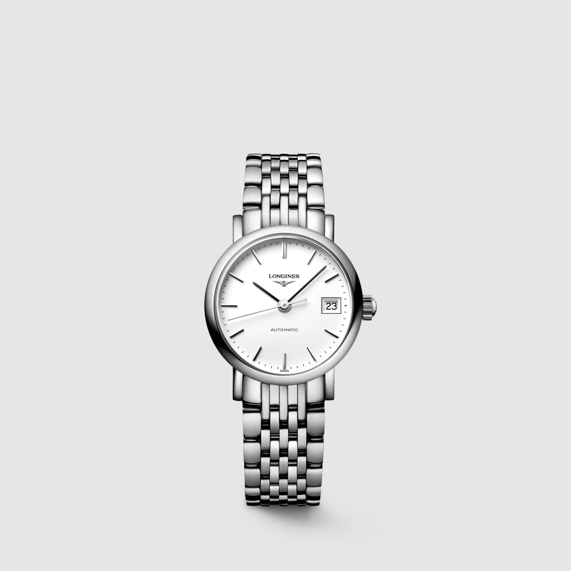 Đồng Hồ Longines The Longines Elegant Collection Nữ 25.5mm Bạc Trắng