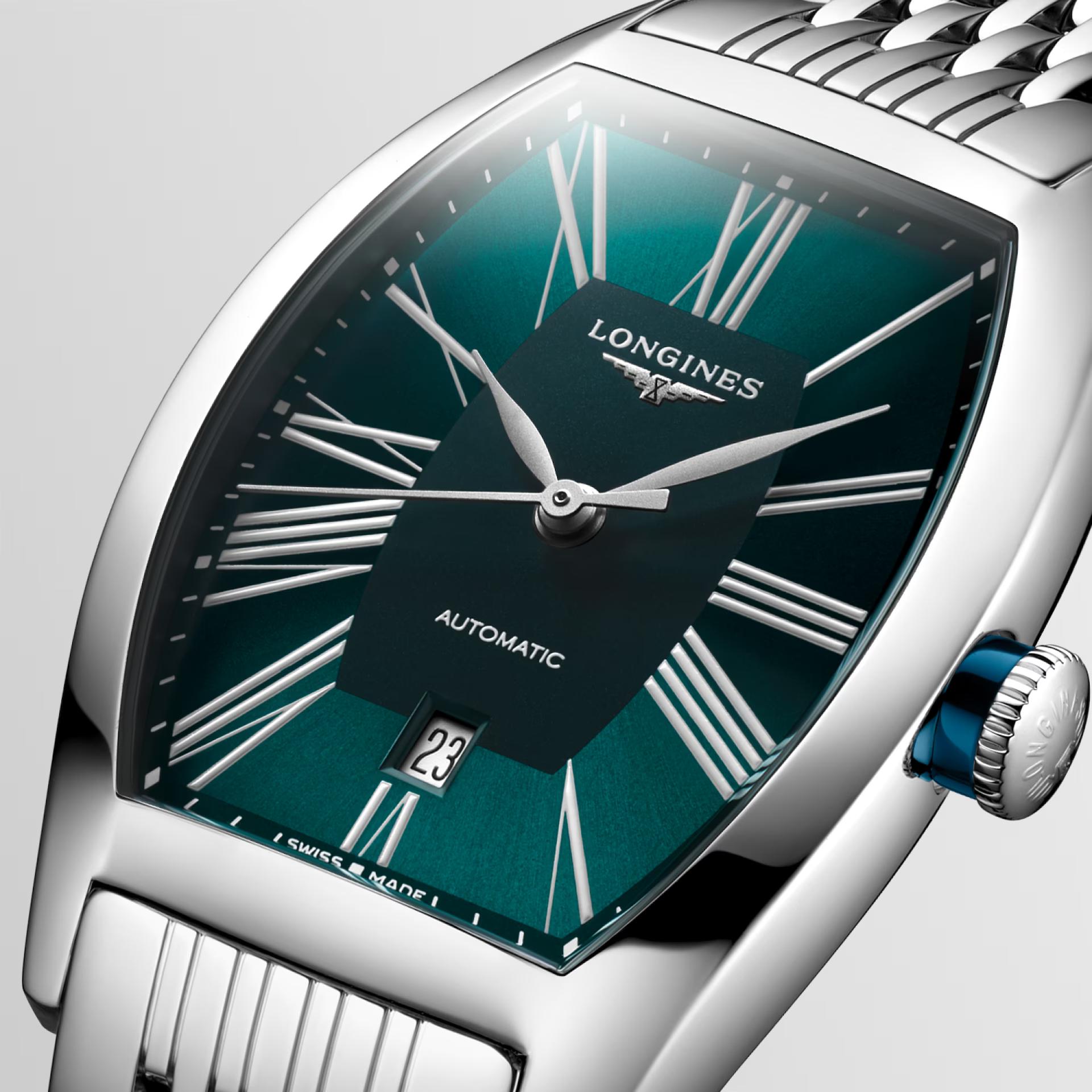 Đồng Hồ Longines Evidenza Nữ 30.6mm Xanh Xám