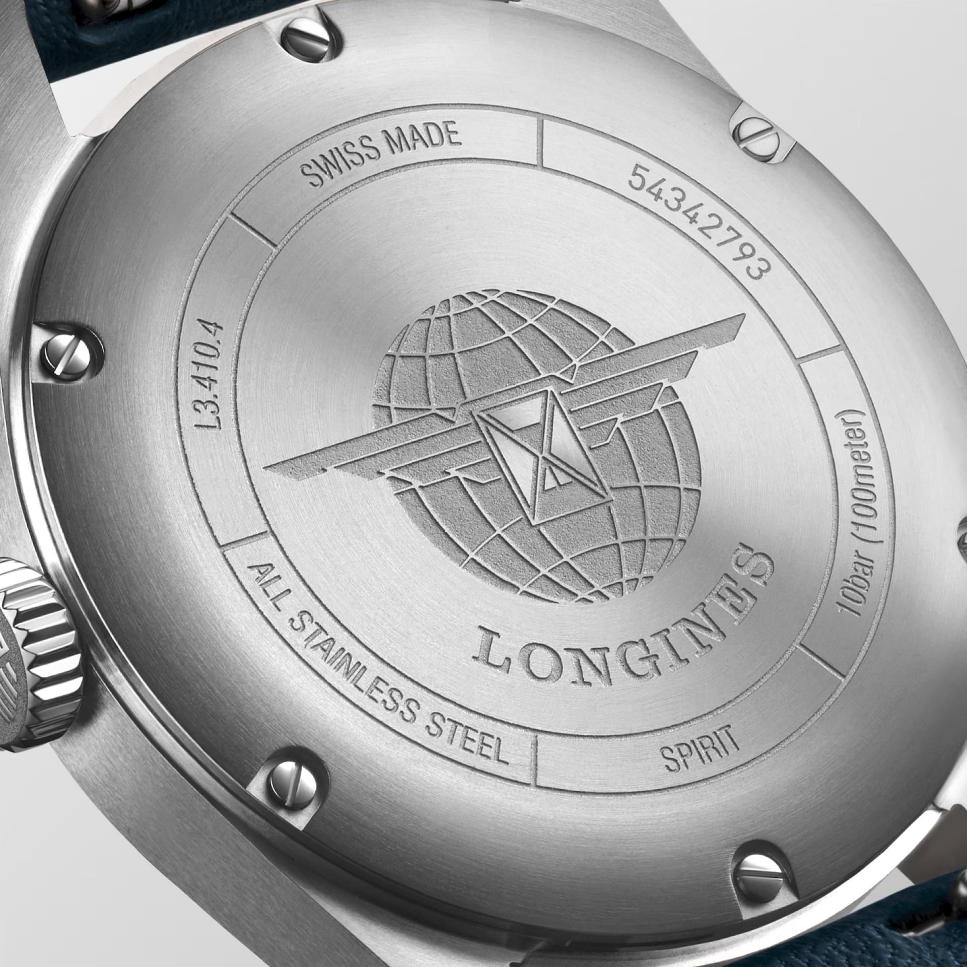 Đồng Hồ Longines Spirit Nữ 37mm Xanh Dương