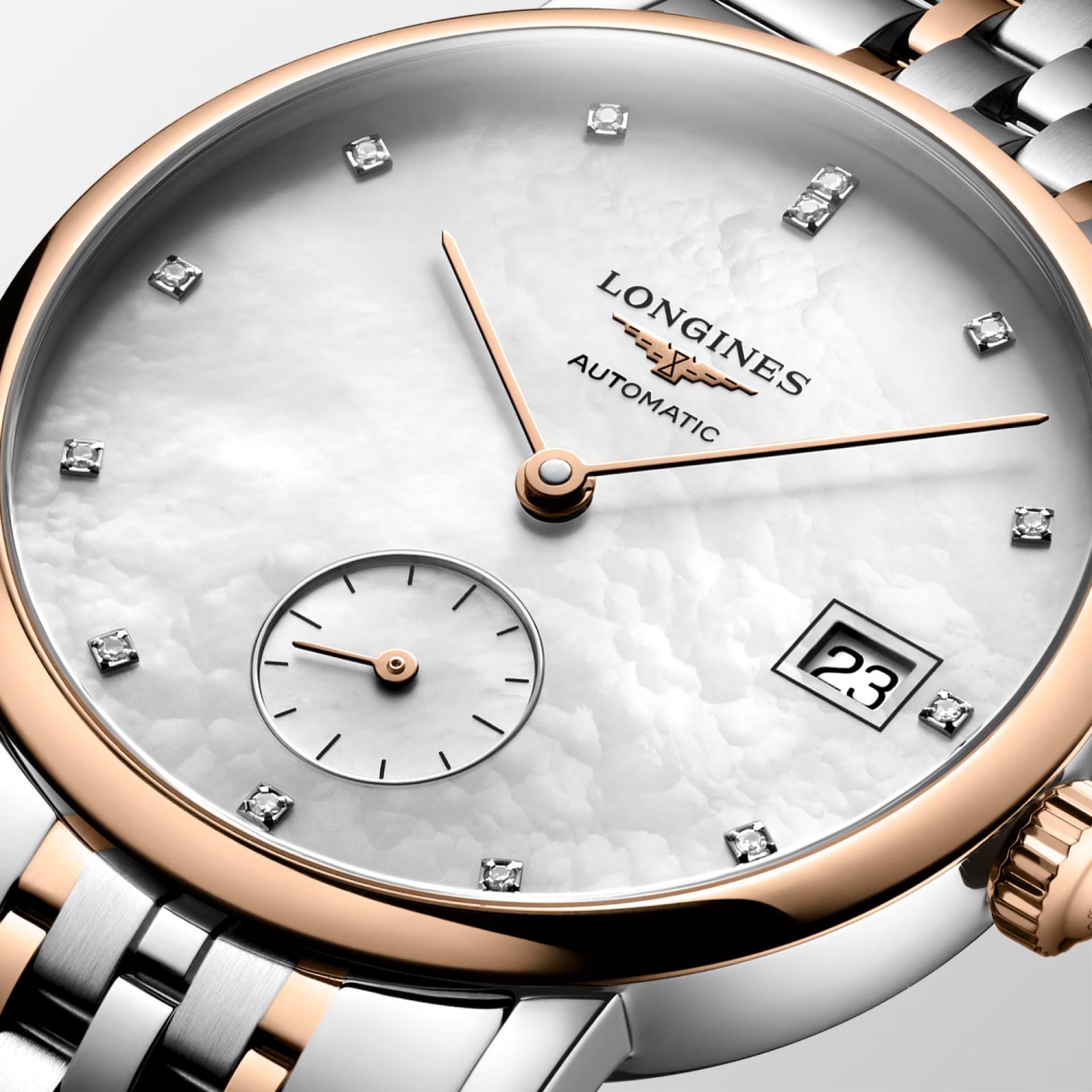 Đồng Hồ Longines The Longines Elegant Collection Nữ 34.5mm Hồng Bạc