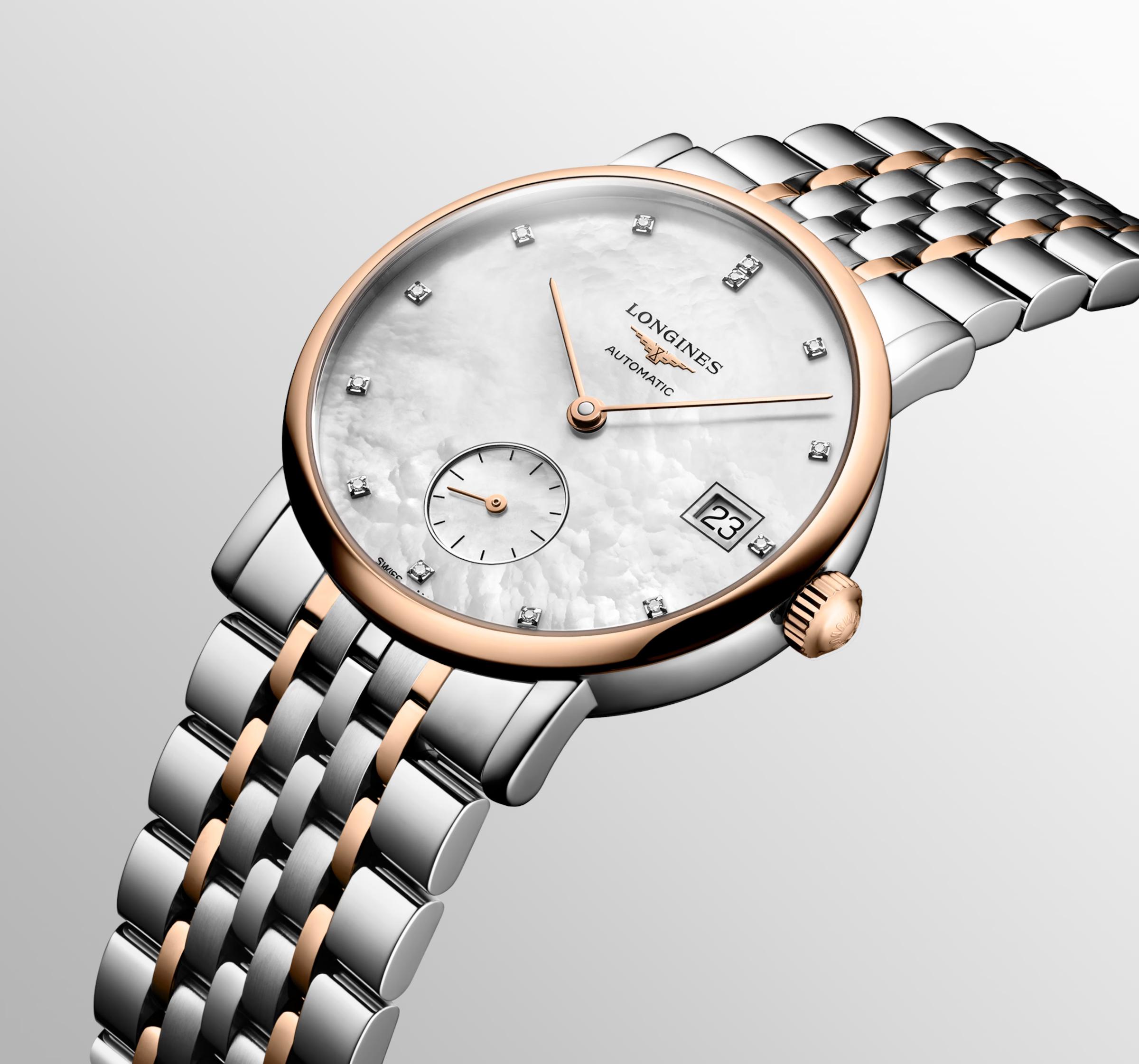 Đồng Hồ Longines The Longines Elegant Collection Nữ 34.5mm Hồng Bạc