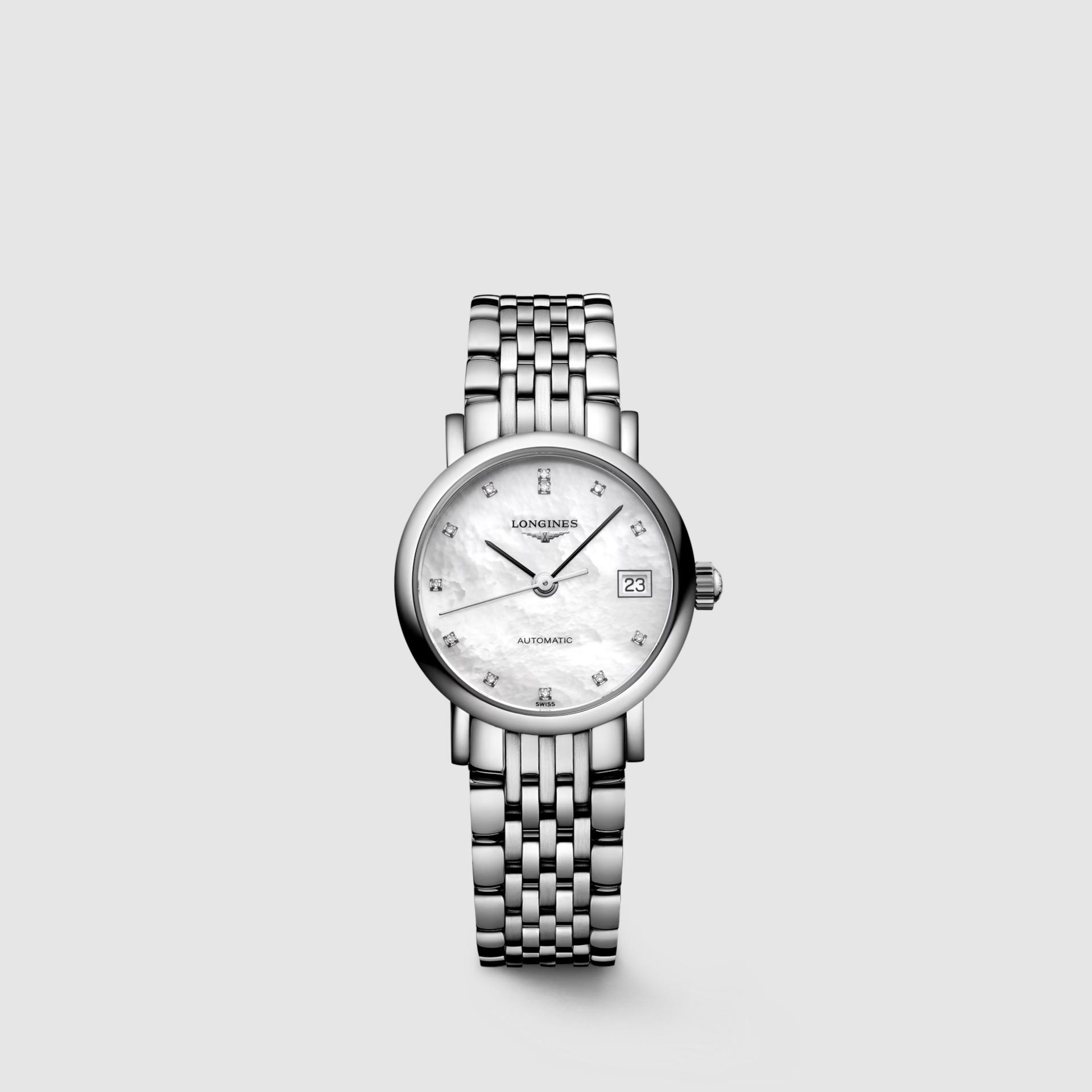 Đồng Hồ Longines The Longines Elegant Collection Nữ 25.5mm Xám Trắng