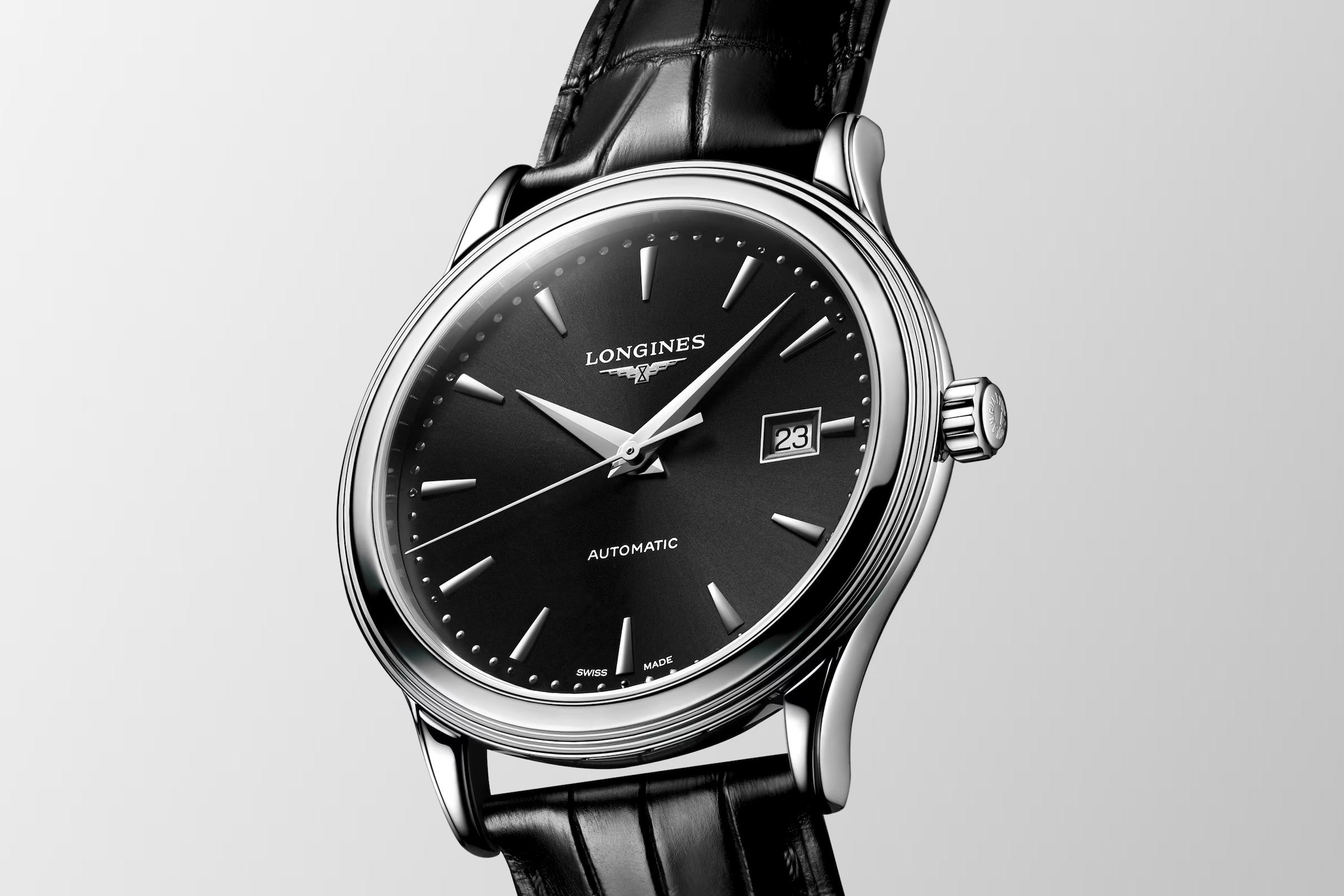 Đồng Hồ Longines Flagship Nam 40mm Đen Xám