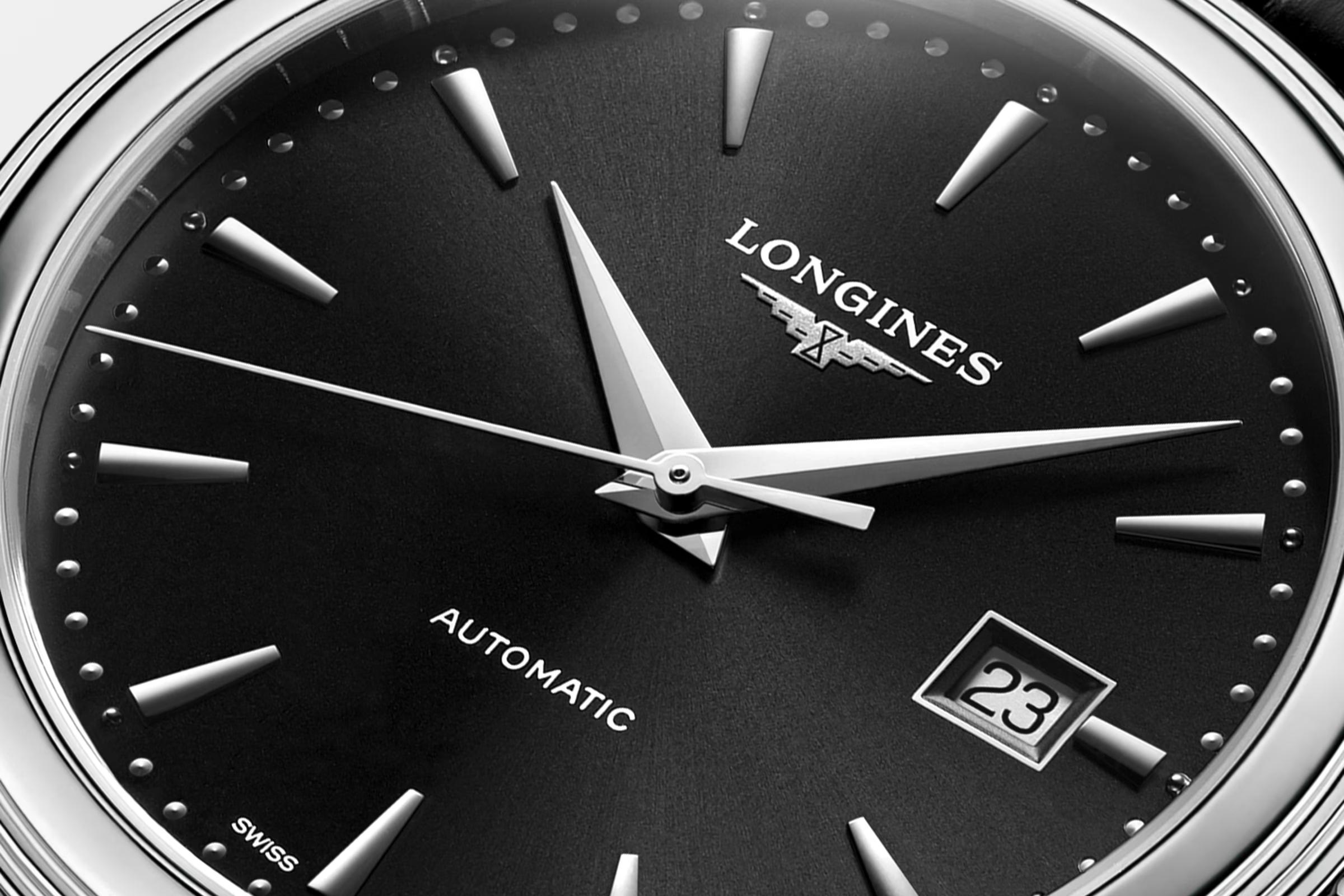 Đồng Hồ Longines Flagship Nam 40mm Đen Xám