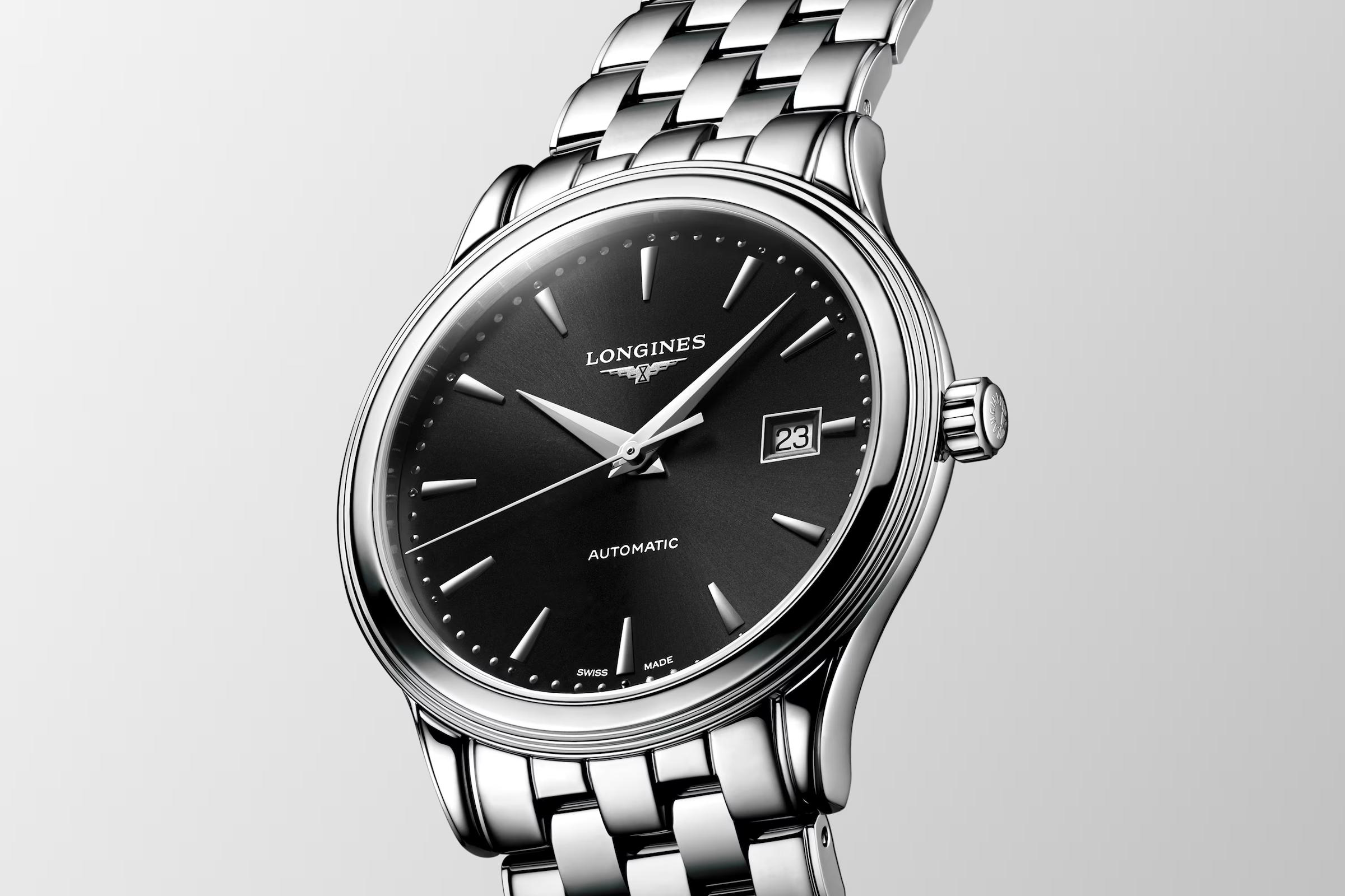 Đồng Hồ Longines Flagship Nam 40mm Xám Đen