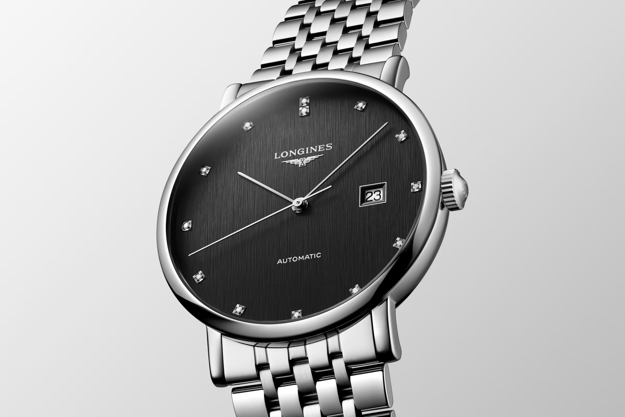 Đồng Hồ Longines The Longines Elegant Collection Nam 41mm Xám Đen