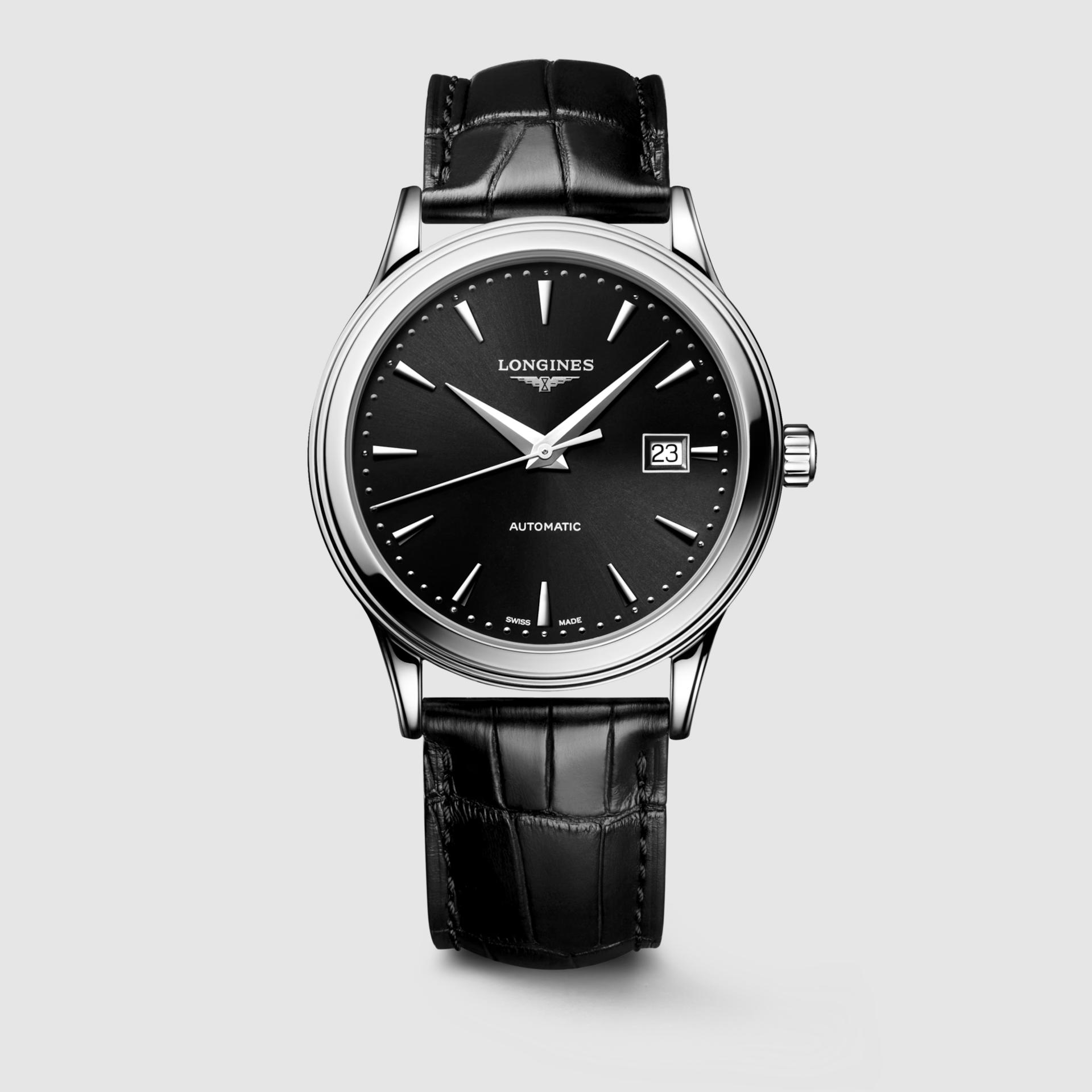 Đồng Hồ Longines Flagship Nam 40mm Đen Xám