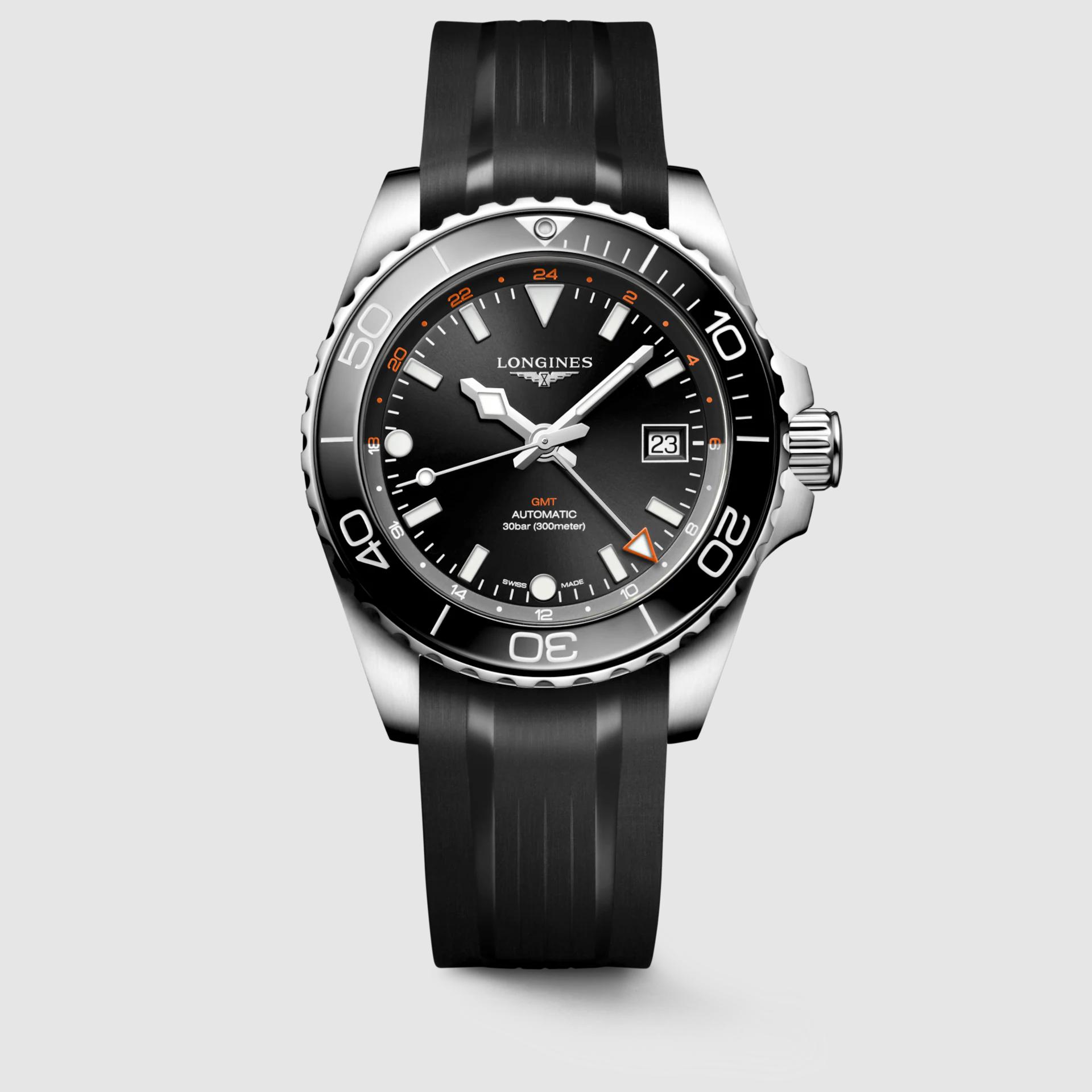 Đồng Hồ Longines Hydroconquest Gmt Nam 41mm Đen