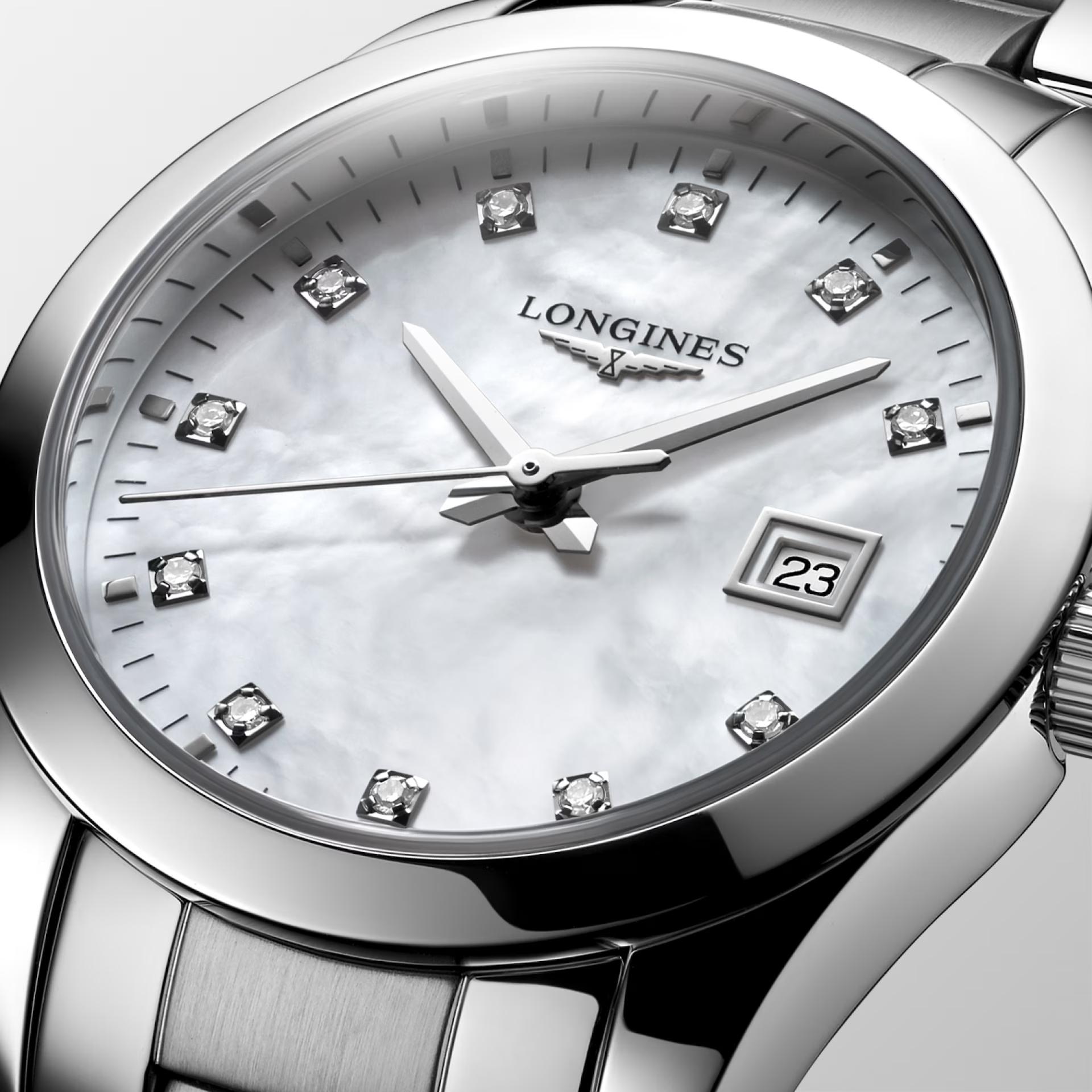 Đồng Hồ Longines Conquest Classic Nữ 29.5mm Xám