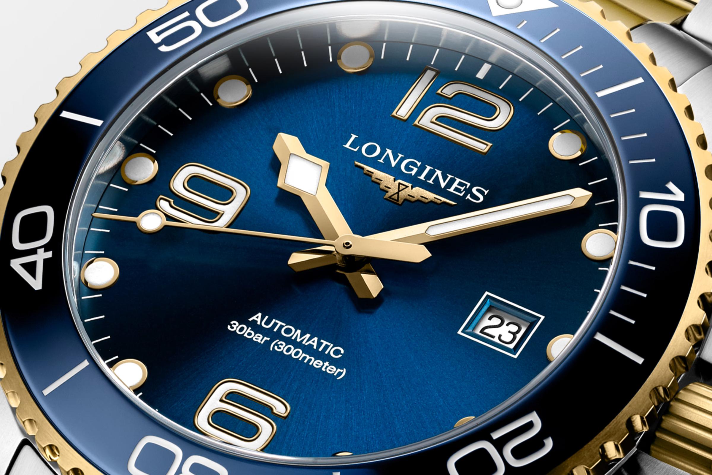 Đồng Hồ Longines Hydroconquest Nam 43mm Xanh Vàng