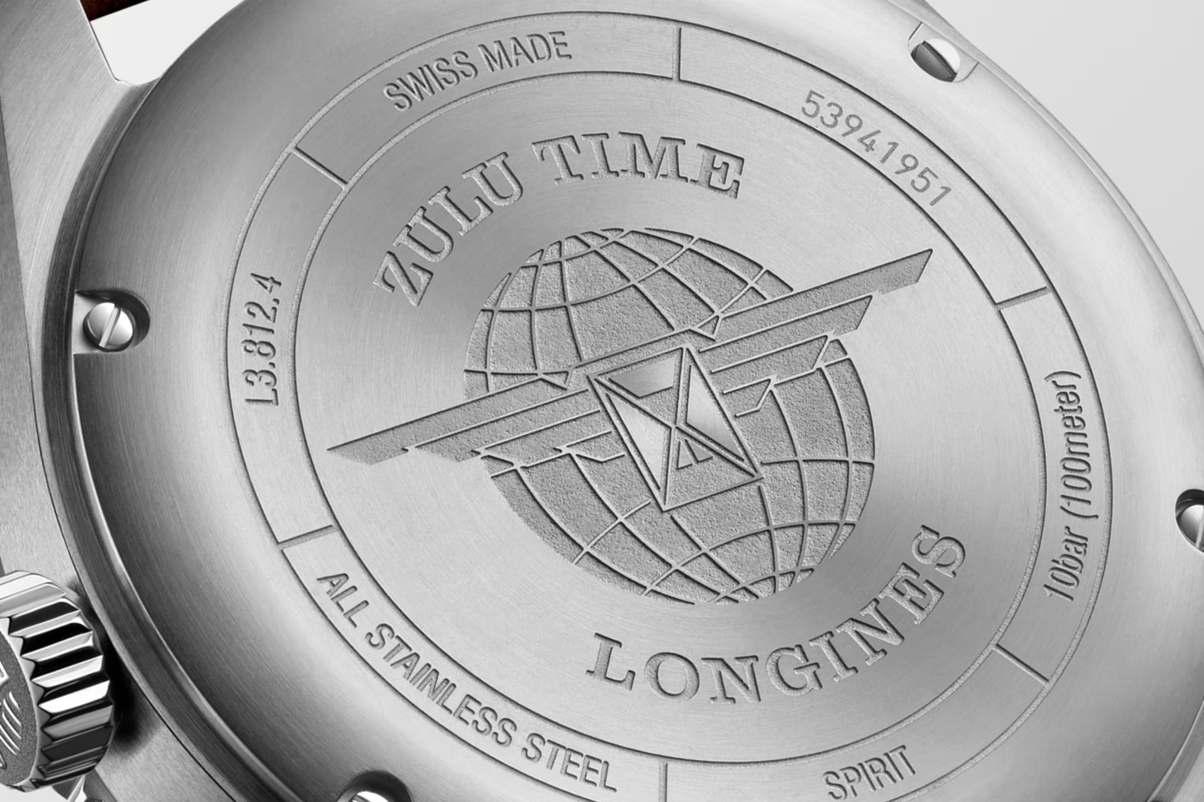 Đồng Hồ Longines Spirit Zulu Time Nam 42mm Nâu Đen