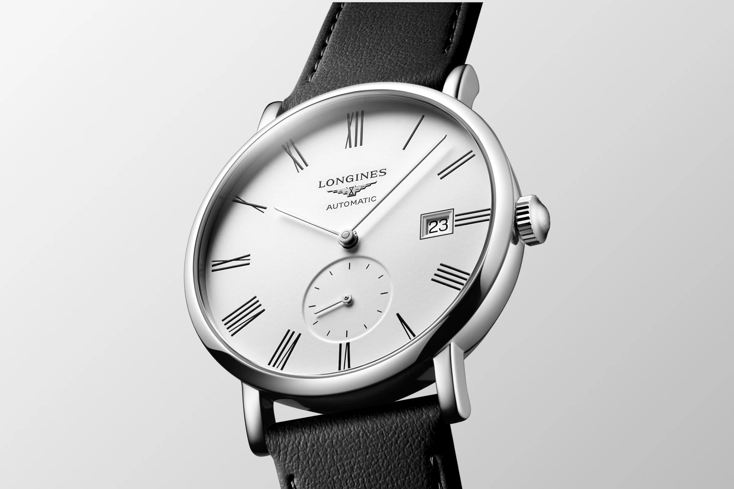 Đồng Hồ Longines The Longines Elegant Collection Nam 39mm Trắng Đen