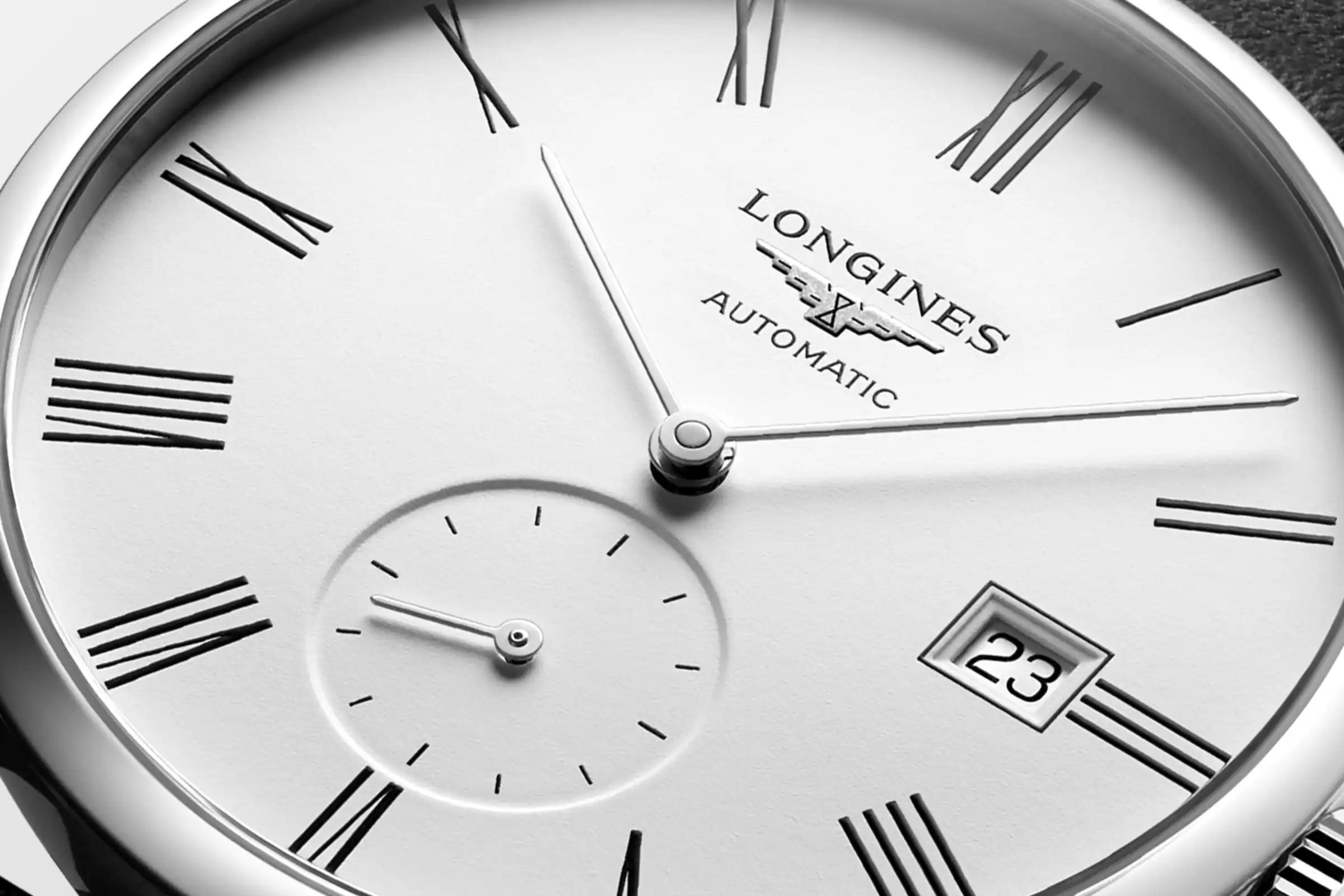 Đồng Hồ Longines The Longines Elegant Collection Nam 39mm Trắng Đen