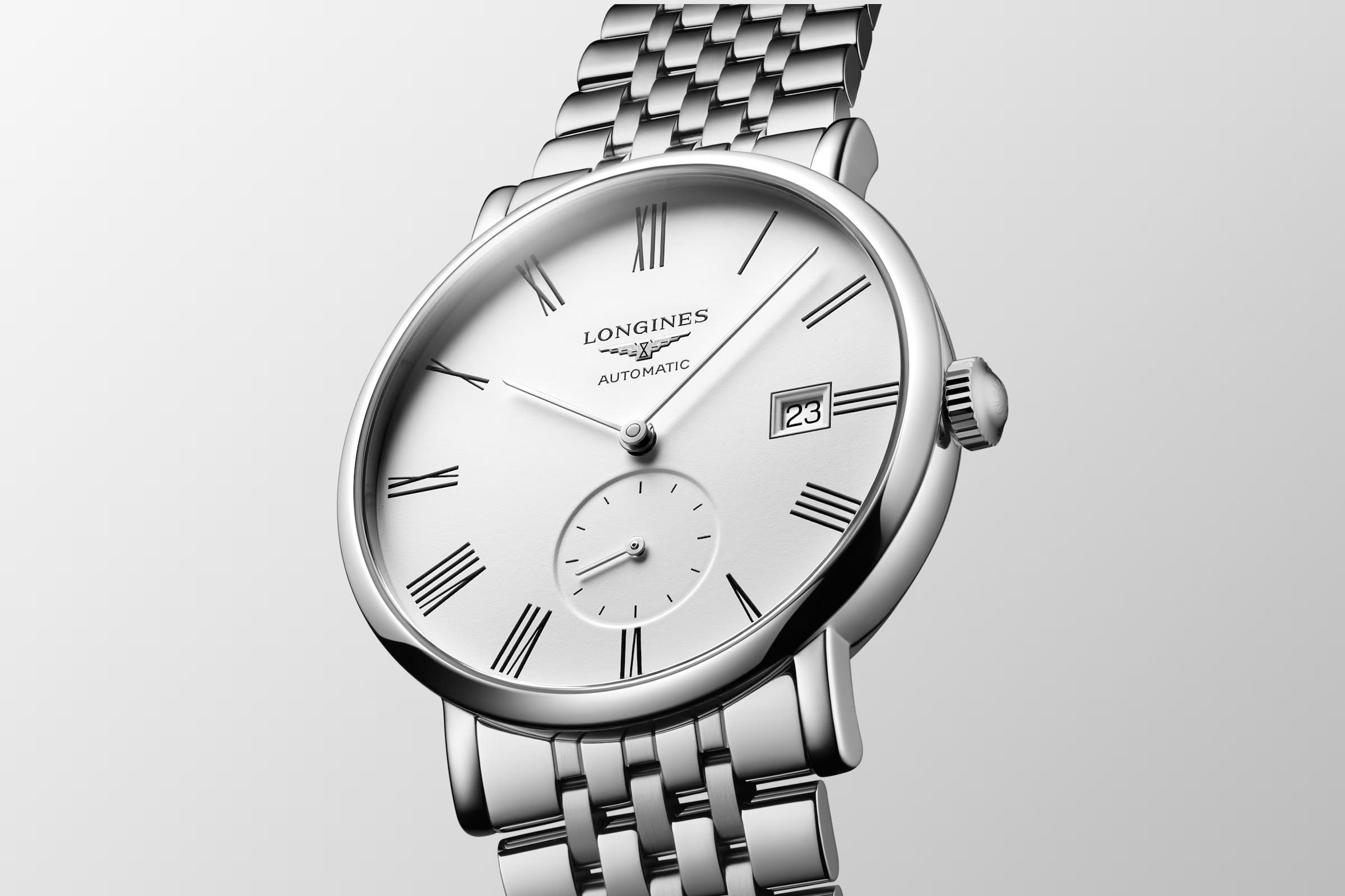 Đồng Hồ Longines The Longines Elegant Collection Nam 39mm Trắng Bạc