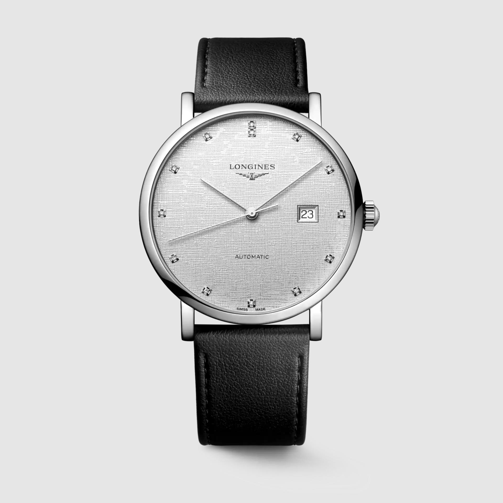 Đồng Hồ Longines The Longines Elegant Collection Nam 41mm Đen Xám