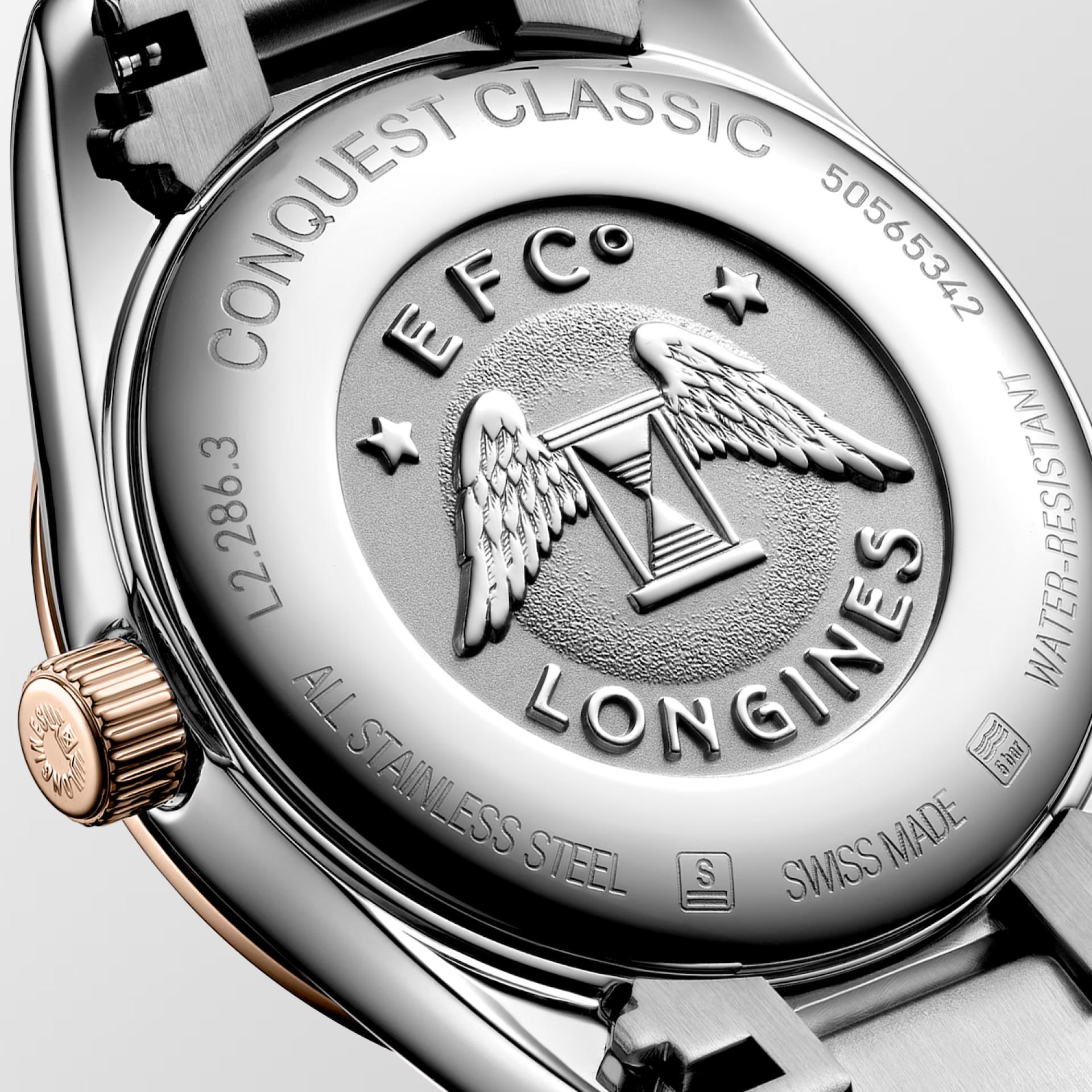 Đồng Hồ Longines Conquest Classic Nữ 29.5mm Bạc Xanh