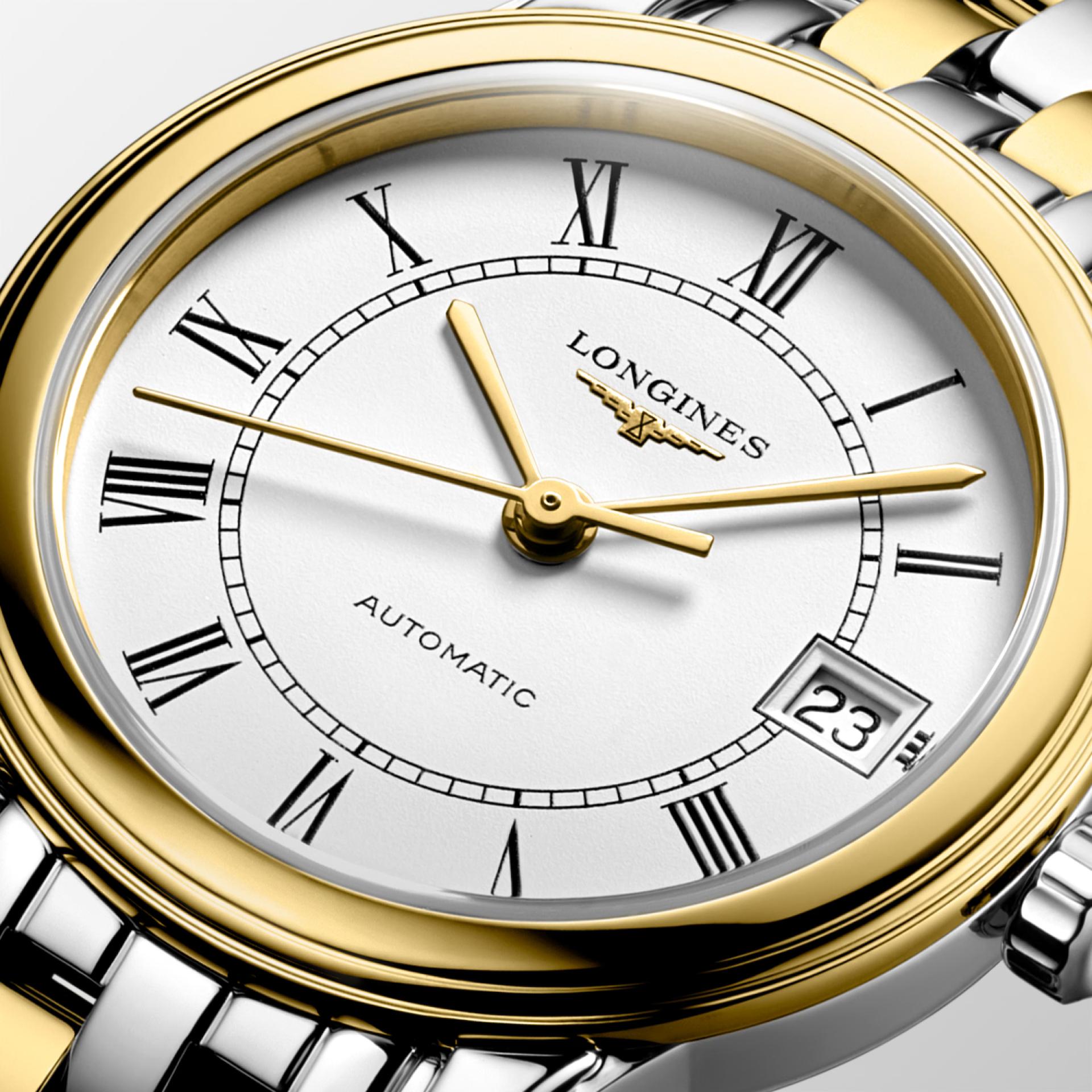 Đồng Hồ Longines Flagship 26mm Nữ Xám Vàng 