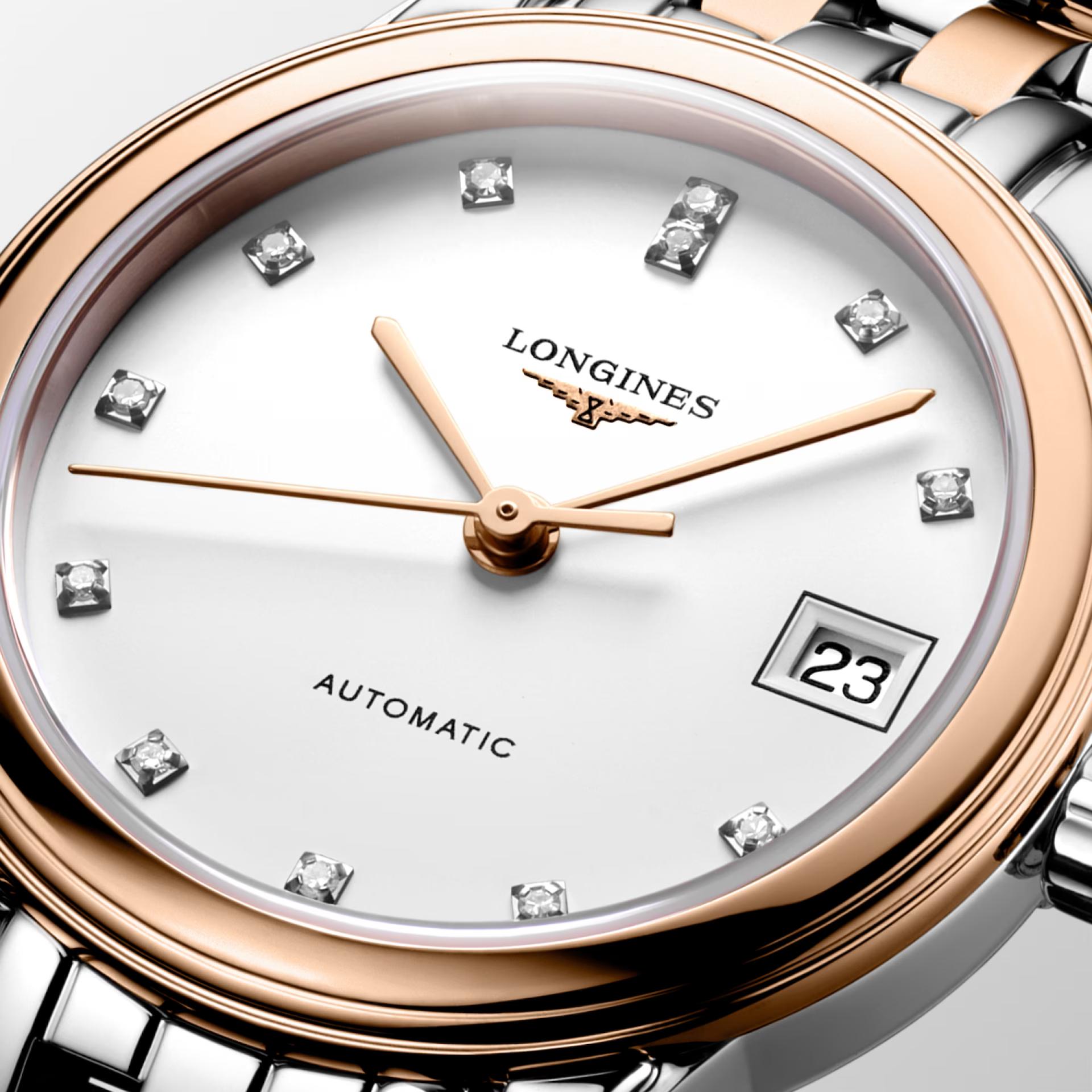 Đồng Hồ Longines Flagship Nữ 26mm Hồng Bạc