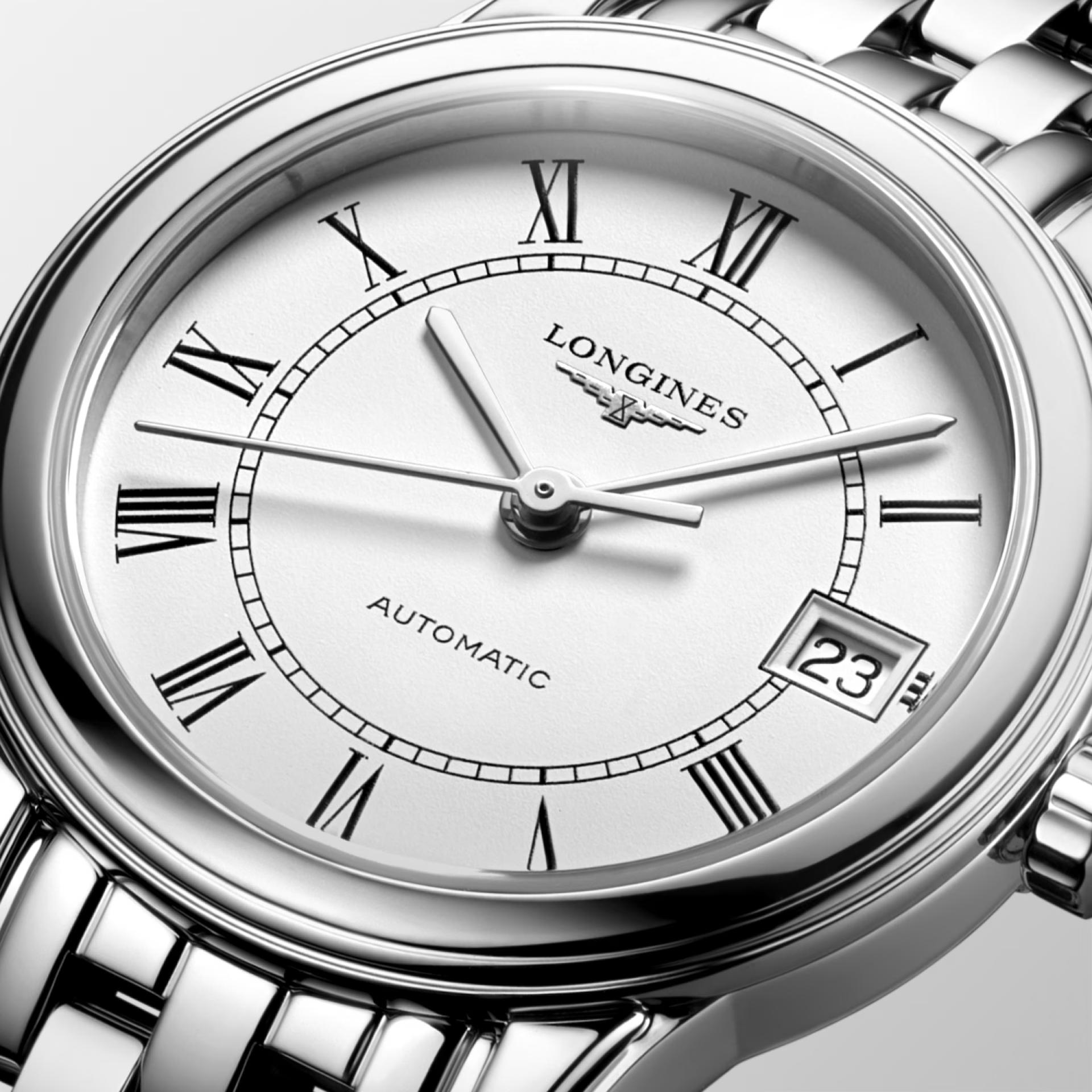 Đồng Hồ Longines Flagship Nữ 26mm Xám Trắng