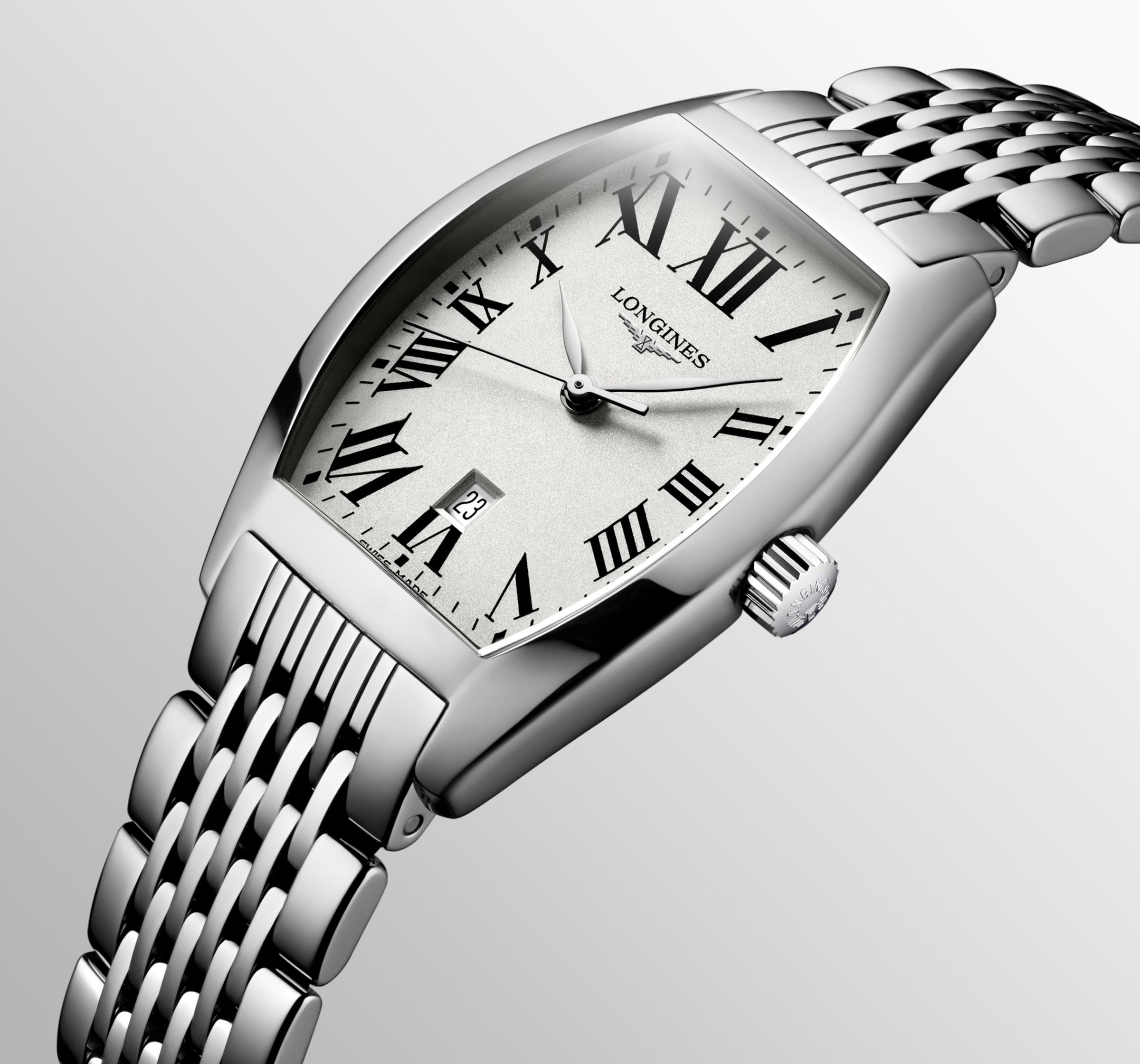 Đồng Hồ Longines Evidenza 30.6mm Nữ Bạc Xám