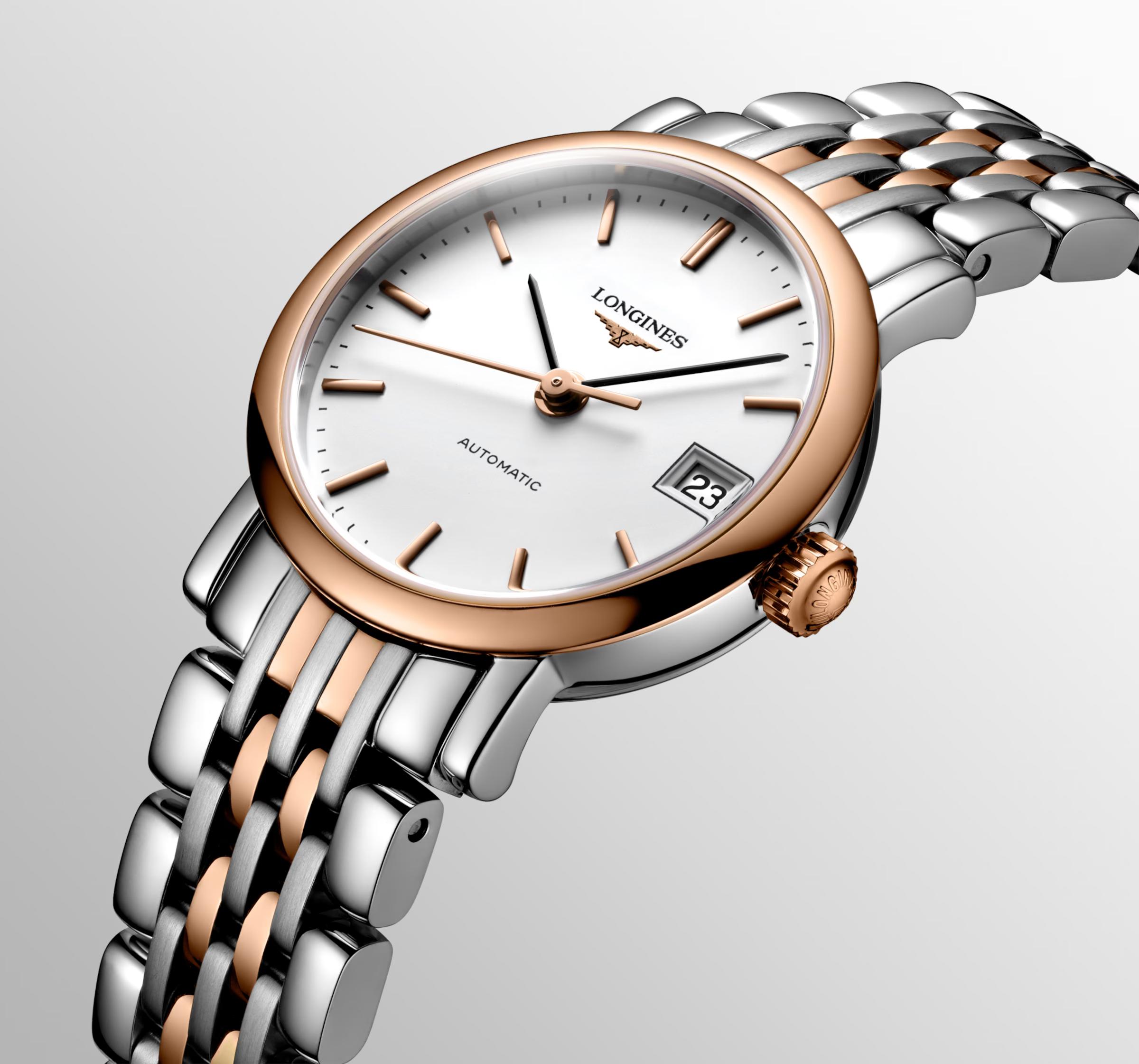 Đồng Hồ Longines The Longines Elegant Collection Nữ 25.5mm Bạc Hồng