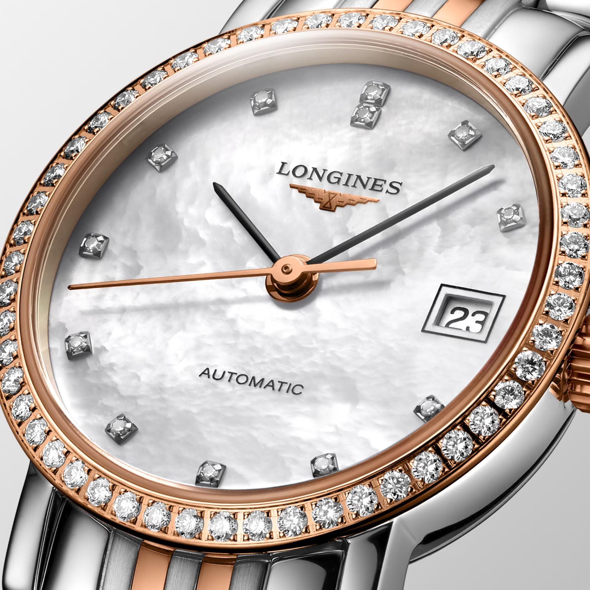 Đồng Hồ Longines The Longines Elegant Collection Nữ 25.5mm Hồng Bạc