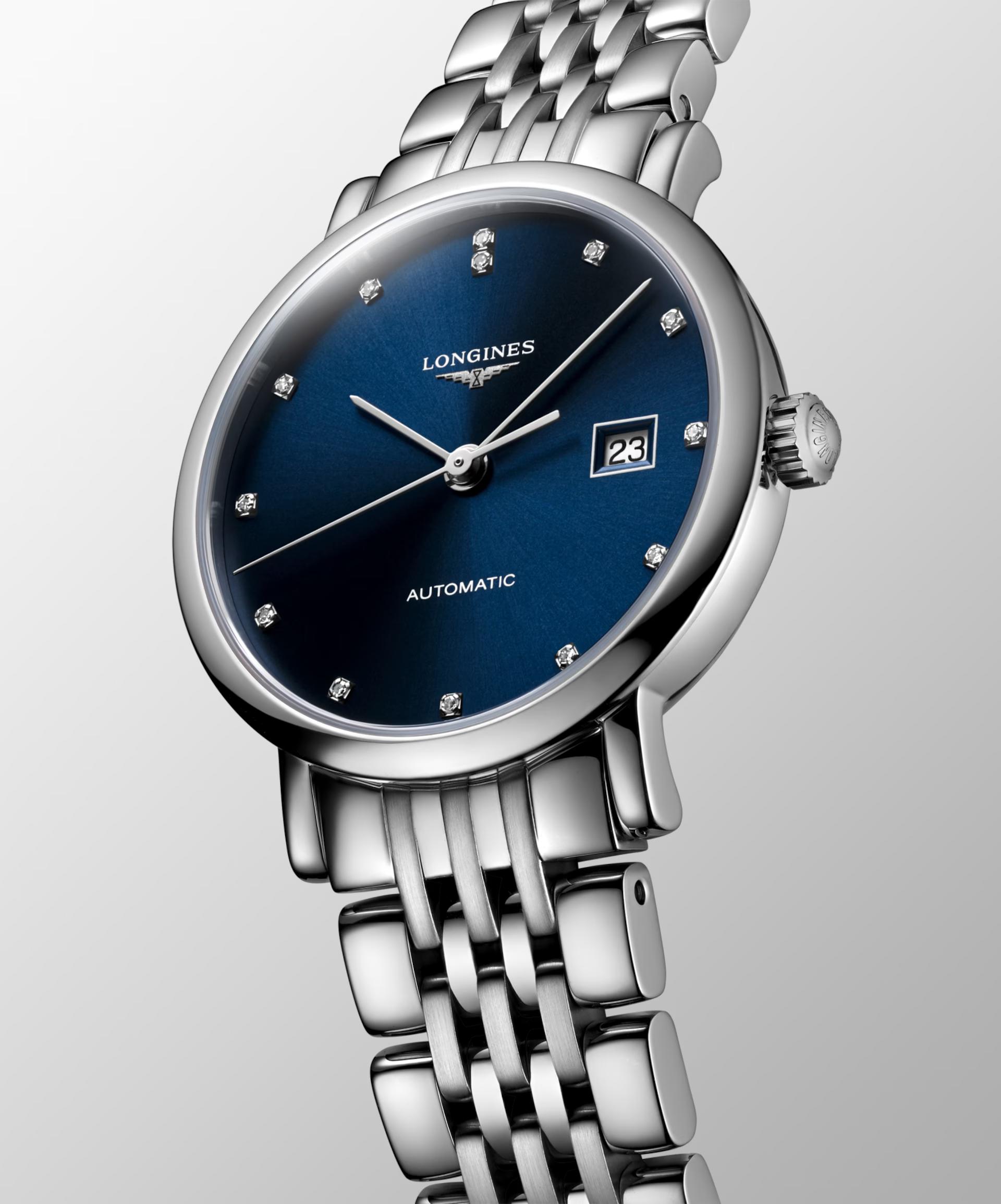 Đồng Hồ Longines The Longines Elegant Collection Nữ 39mm Xanh Dương Bạc