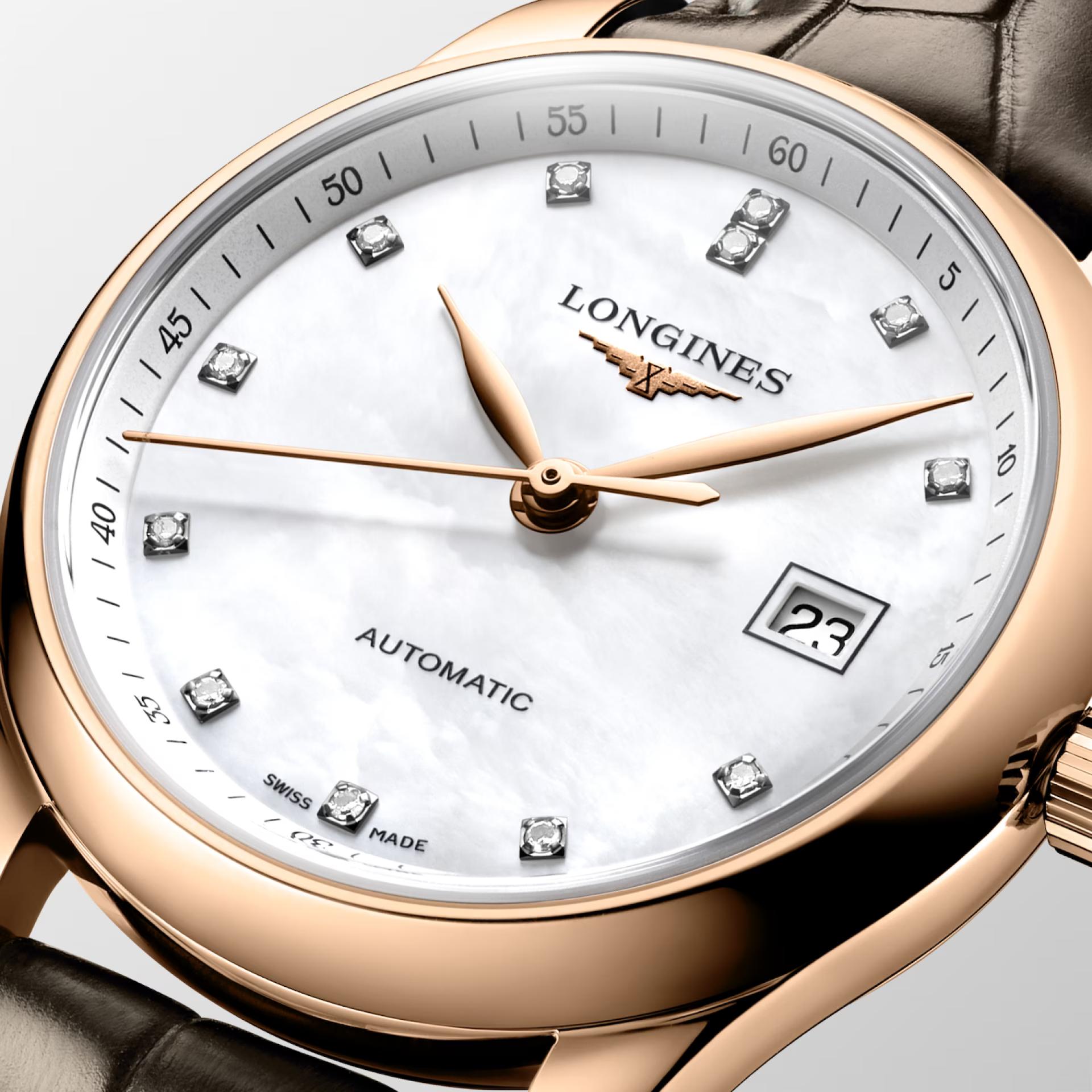 Đồng Hồ Longines The Longines Master Collection Nữ 29mm Nâu Trắng