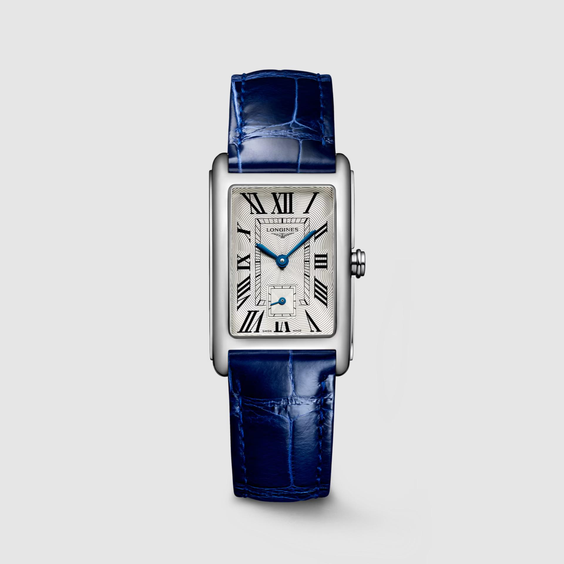 Đồng Hồ Longines Dolcevita Nữ 37mm Xám Xanh Dương