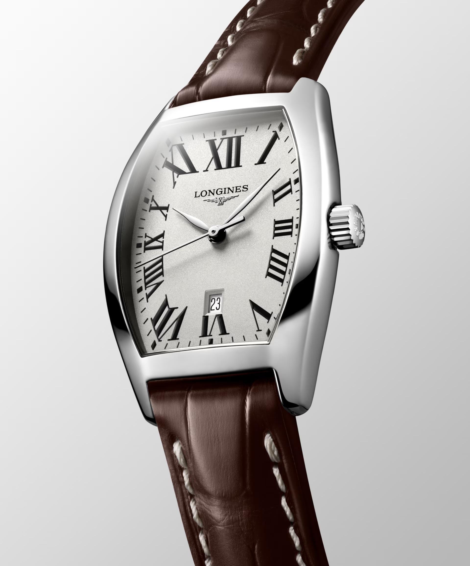 Đồng Hồ Longines Evidenza Nữ 30.6mm Nâu Trắng