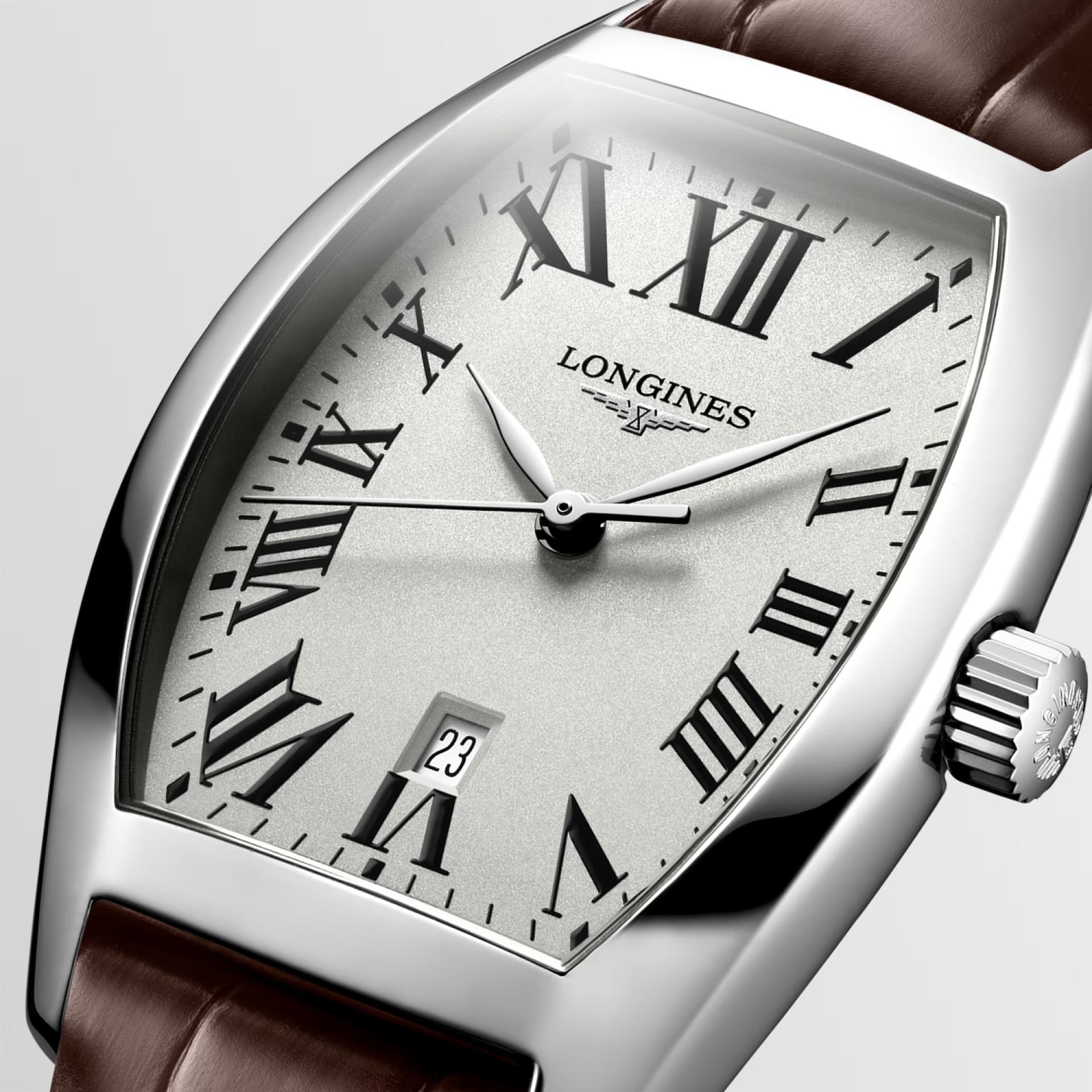 Đồng Hồ Longines Evidenza Nữ 30.6mm Nâu Trắng