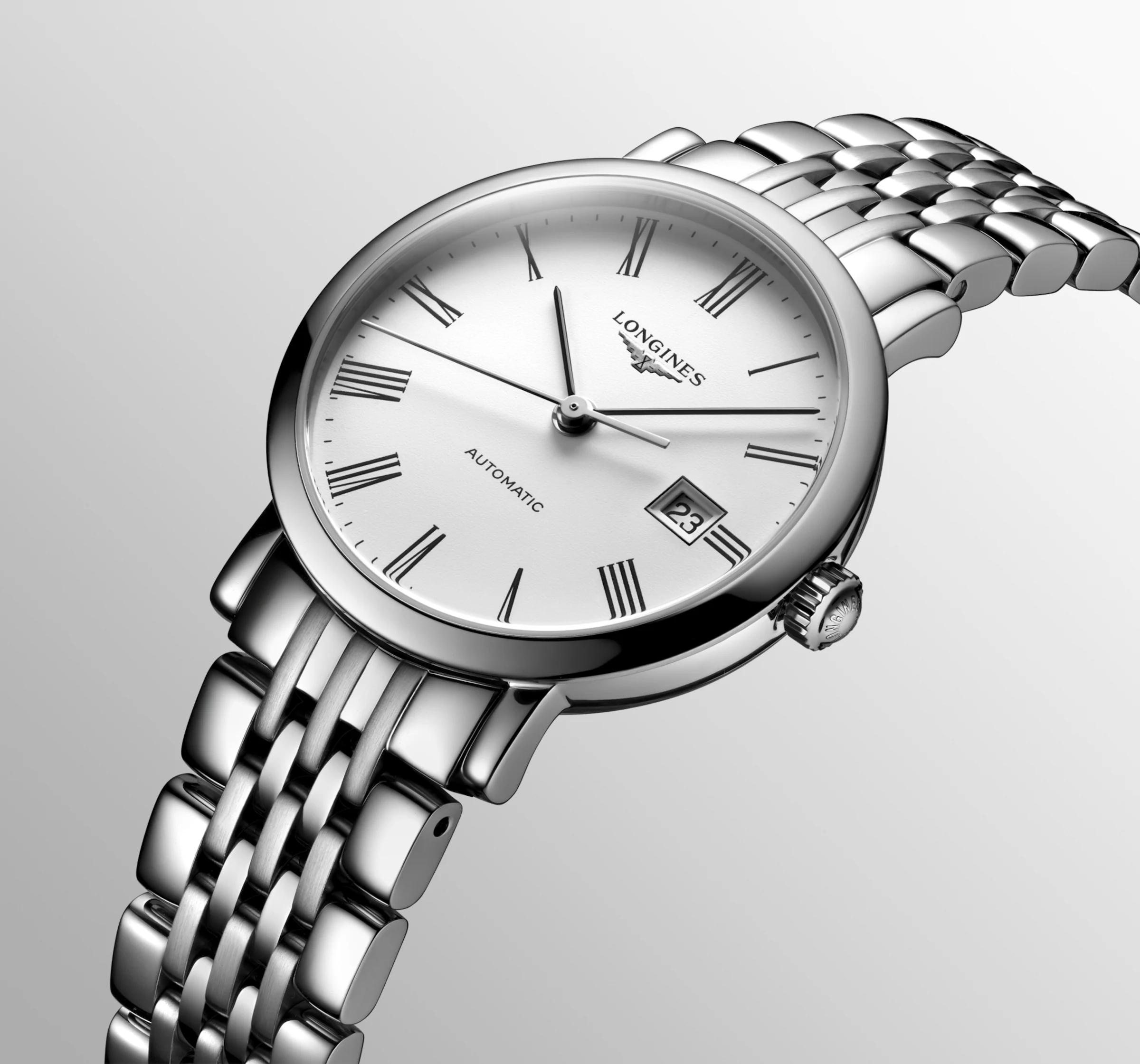 Đồng Hồ Longines The Longines Elegant Collection Nữ 29mm Xám Trắng