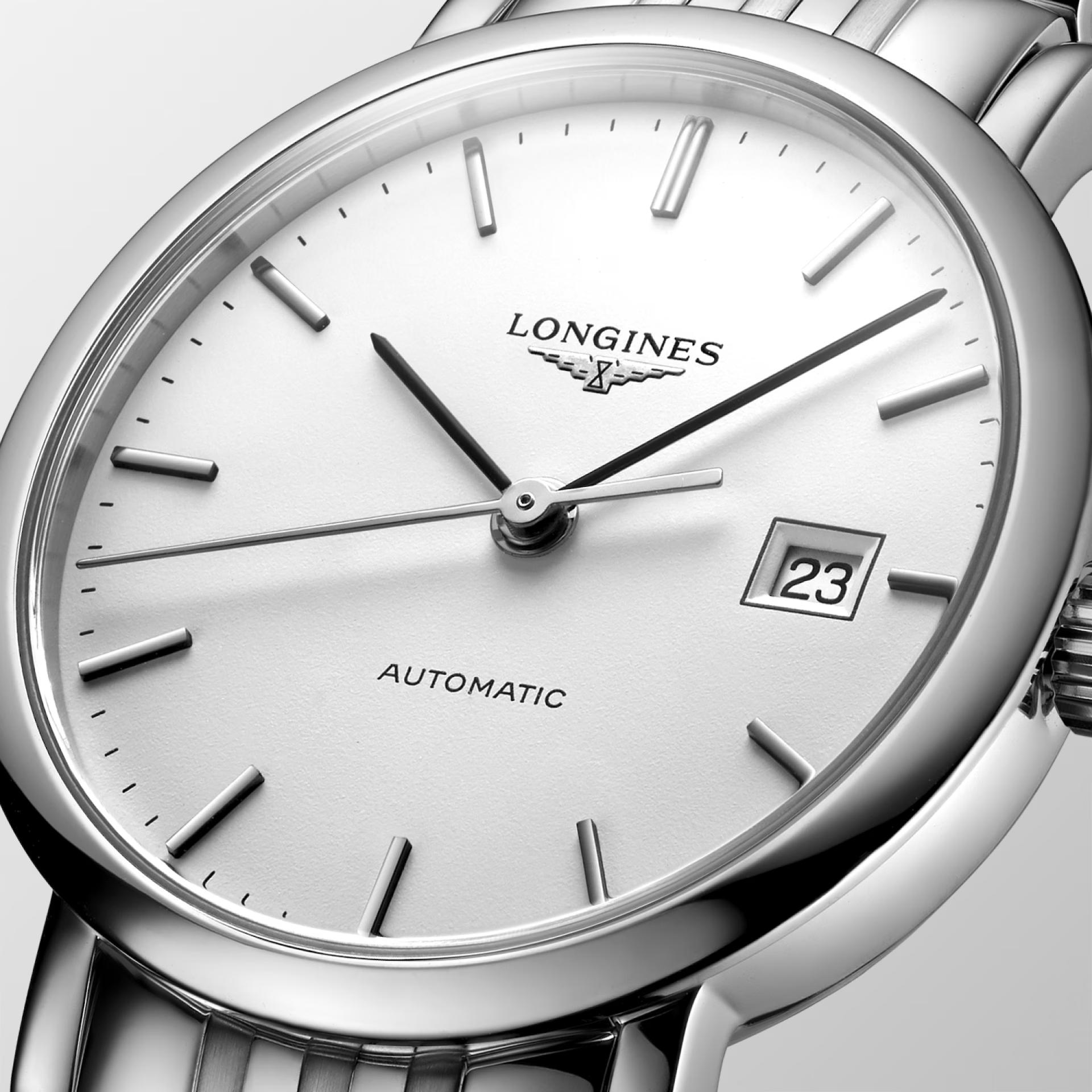 Đồng Hồ Longines The Longines Elegant Collection 29mm Nữ Xám Trắng