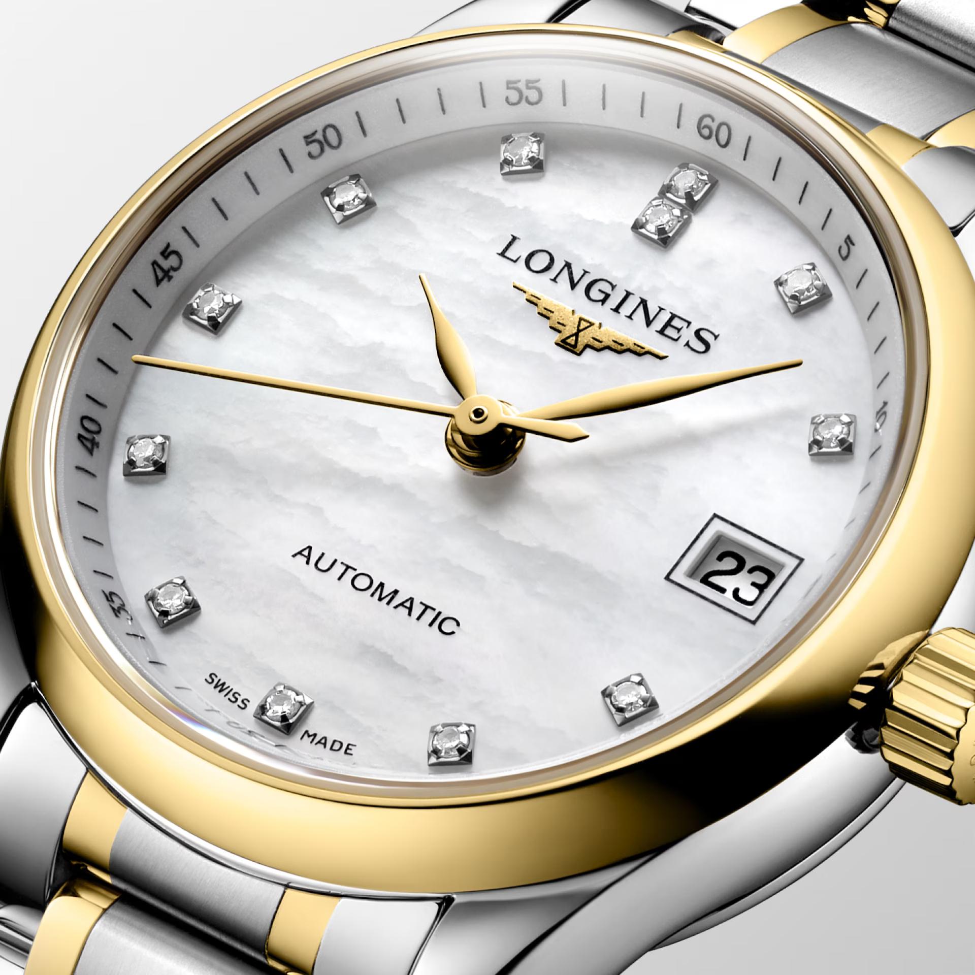 Đồng Hồ Longines The Longines Master Collection 25.5mm Nữ Xám Vàng