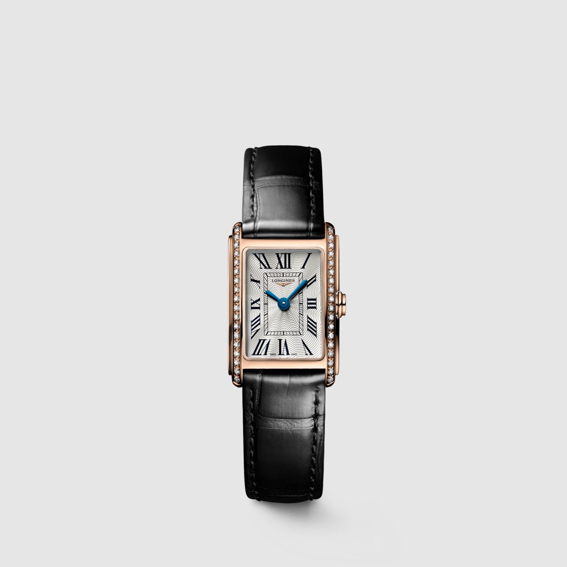 Đồng Hồ Longines Dolcevita Nữ 27mm Đen Hồng